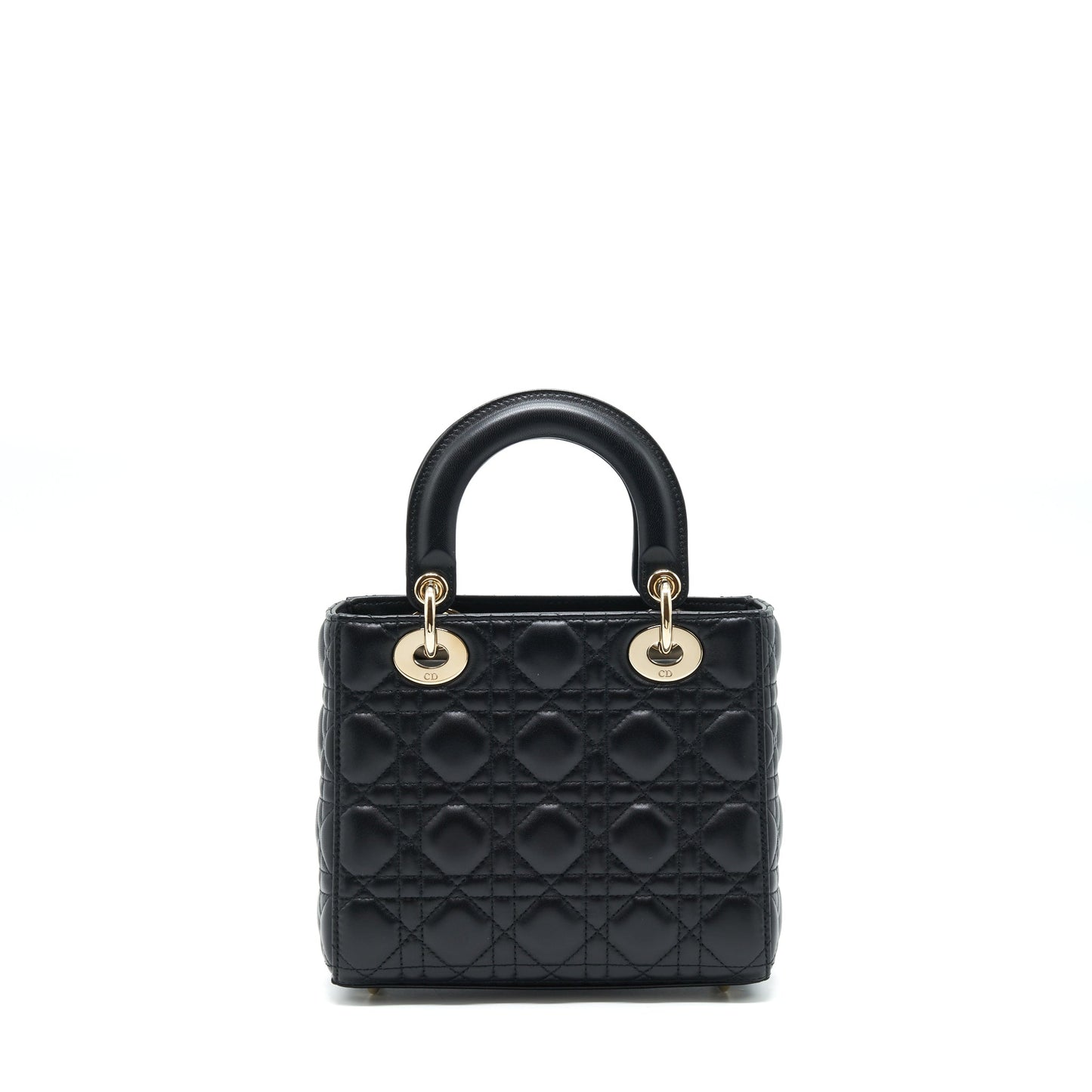 Luxury Dior Small Lady Luxury Dior Lambskin Black LGHW