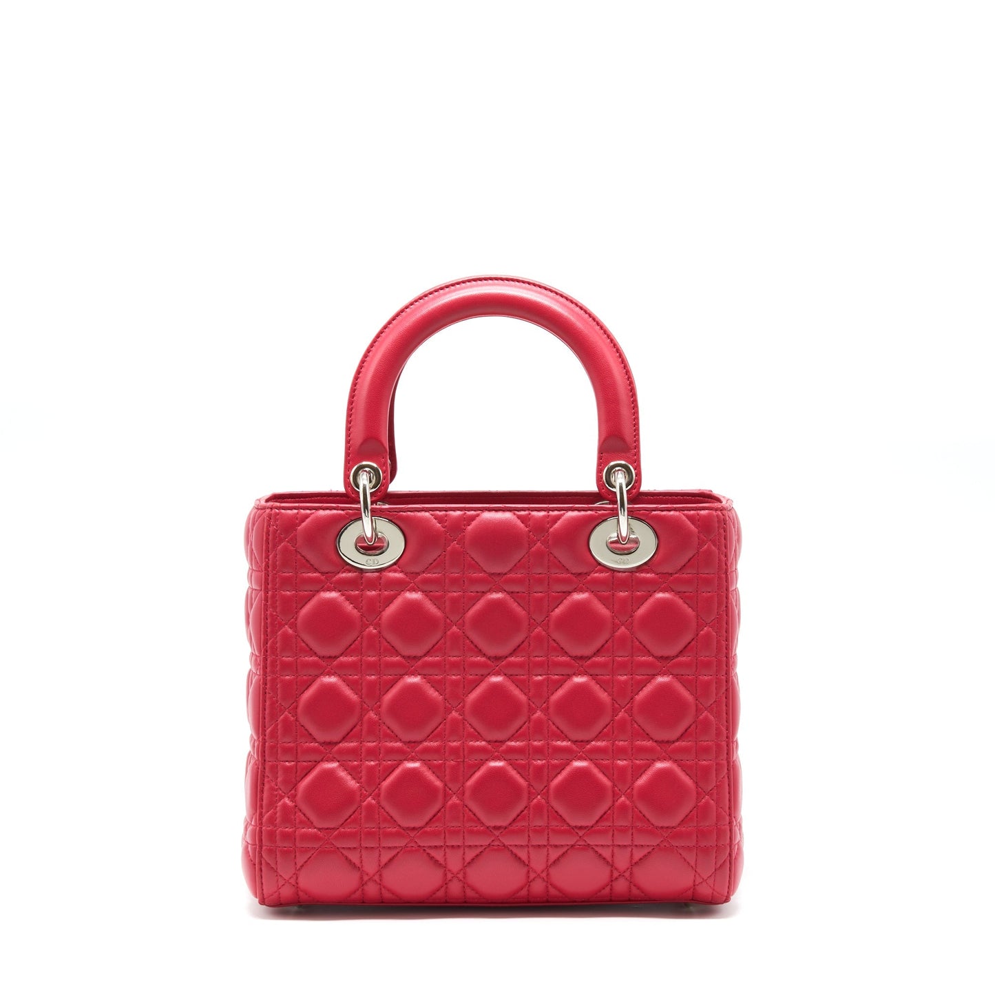Luxury Dior Medium Lady Luxury Dior Lambskin Pink SHW