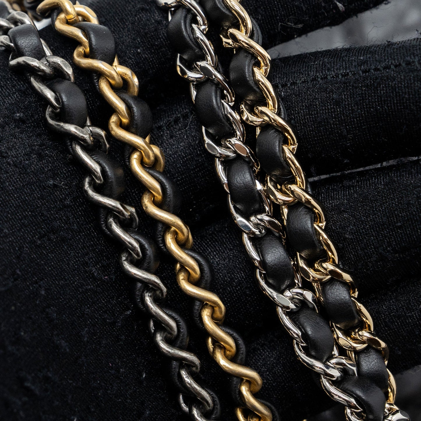 Chanel Small Gabrielle Backpack Aged Calfskin Black Multicolour Hardware