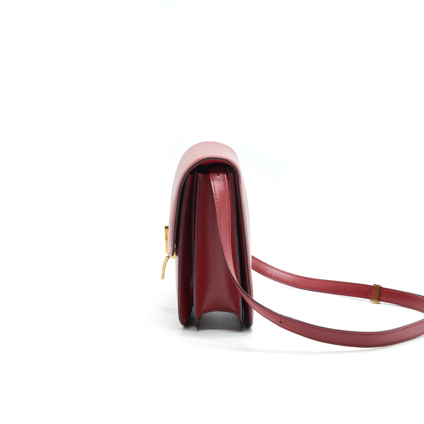 Celine Medium Classic Bag Red with GHW