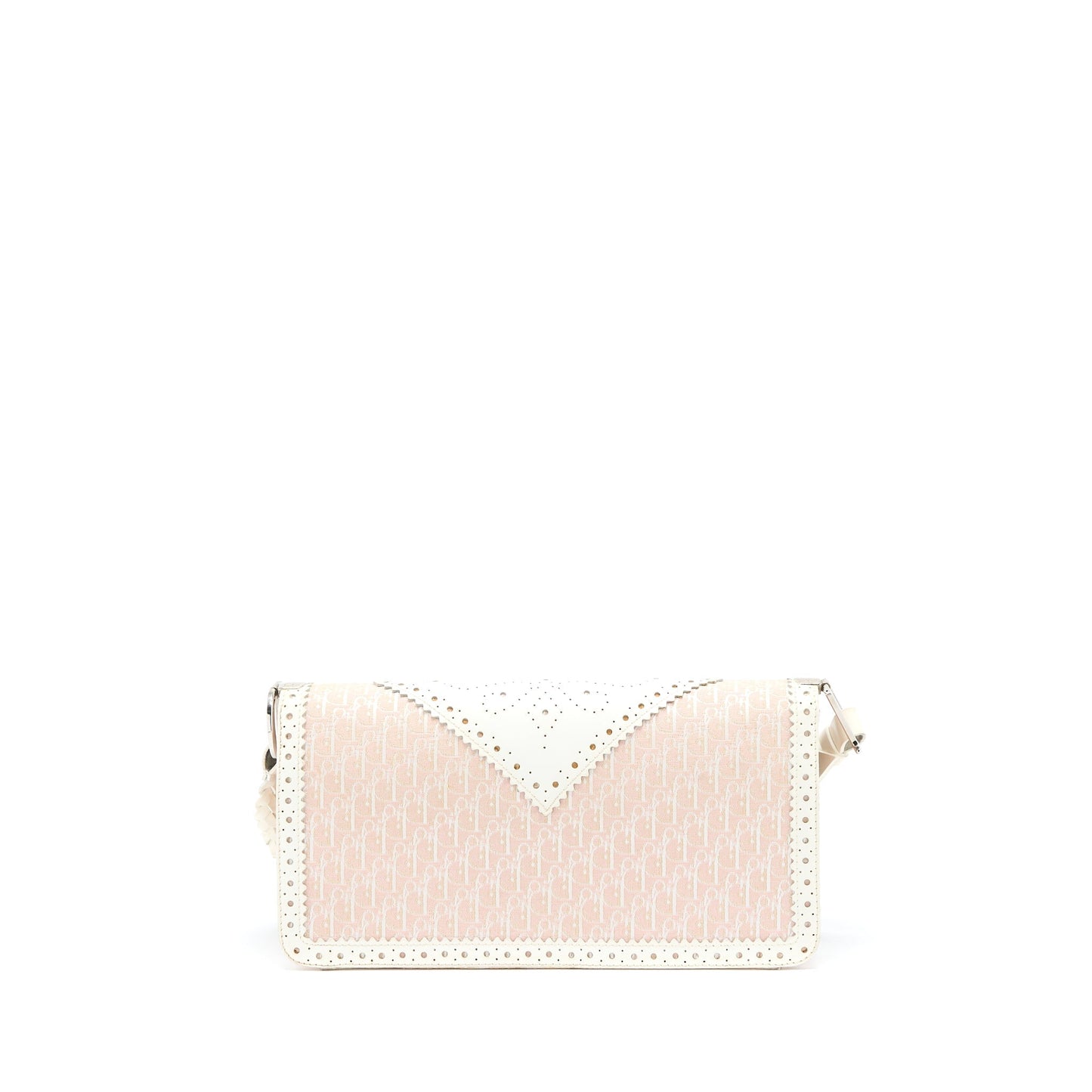 Luxury Dior Pink Logo Monogram Lace Handbag Pearl D Strap Charm SHW