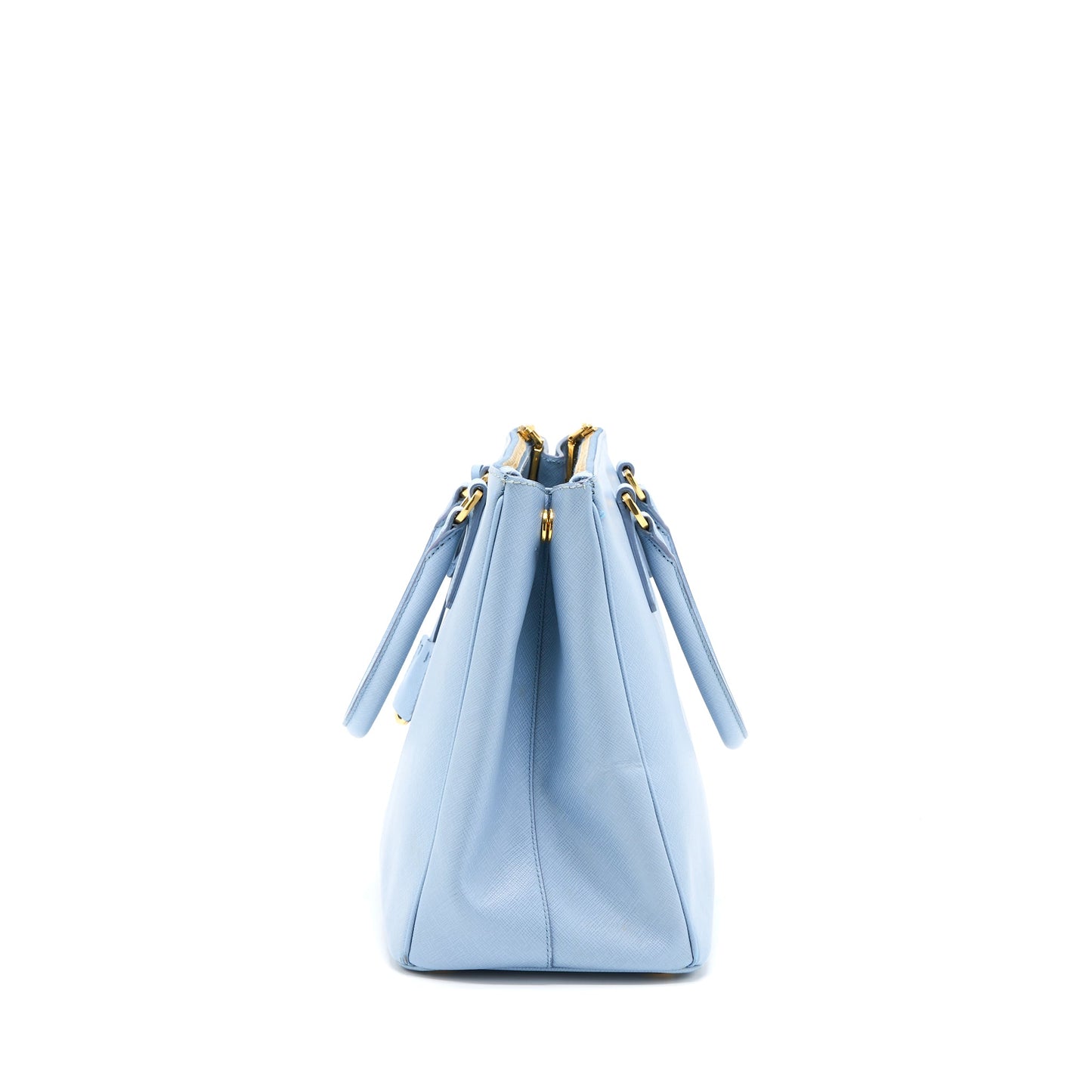 Prada Saffiano Tote Bag Light Blue GHW