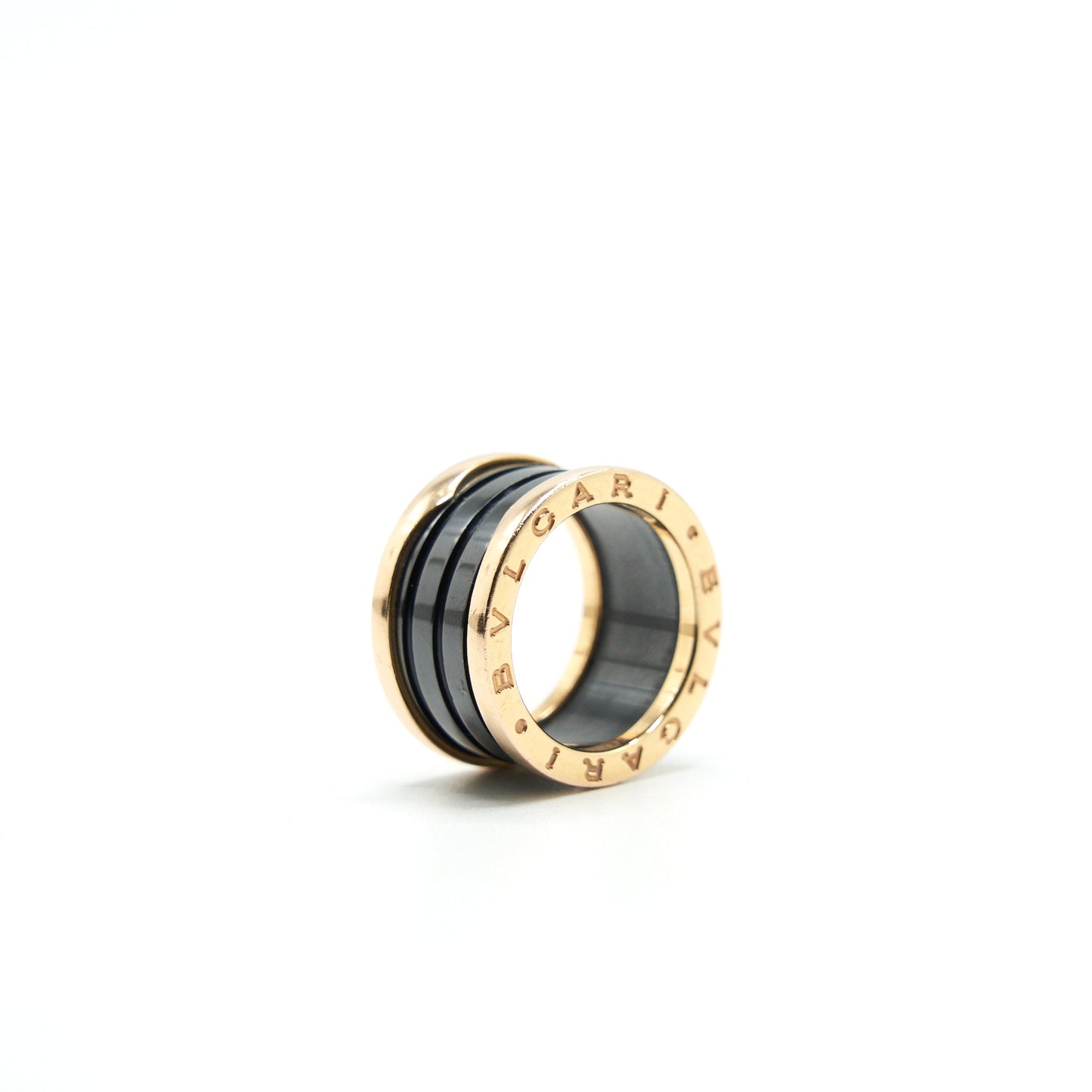 Bvlgari size52 B.zero Ring Ceramic with Rose Gold