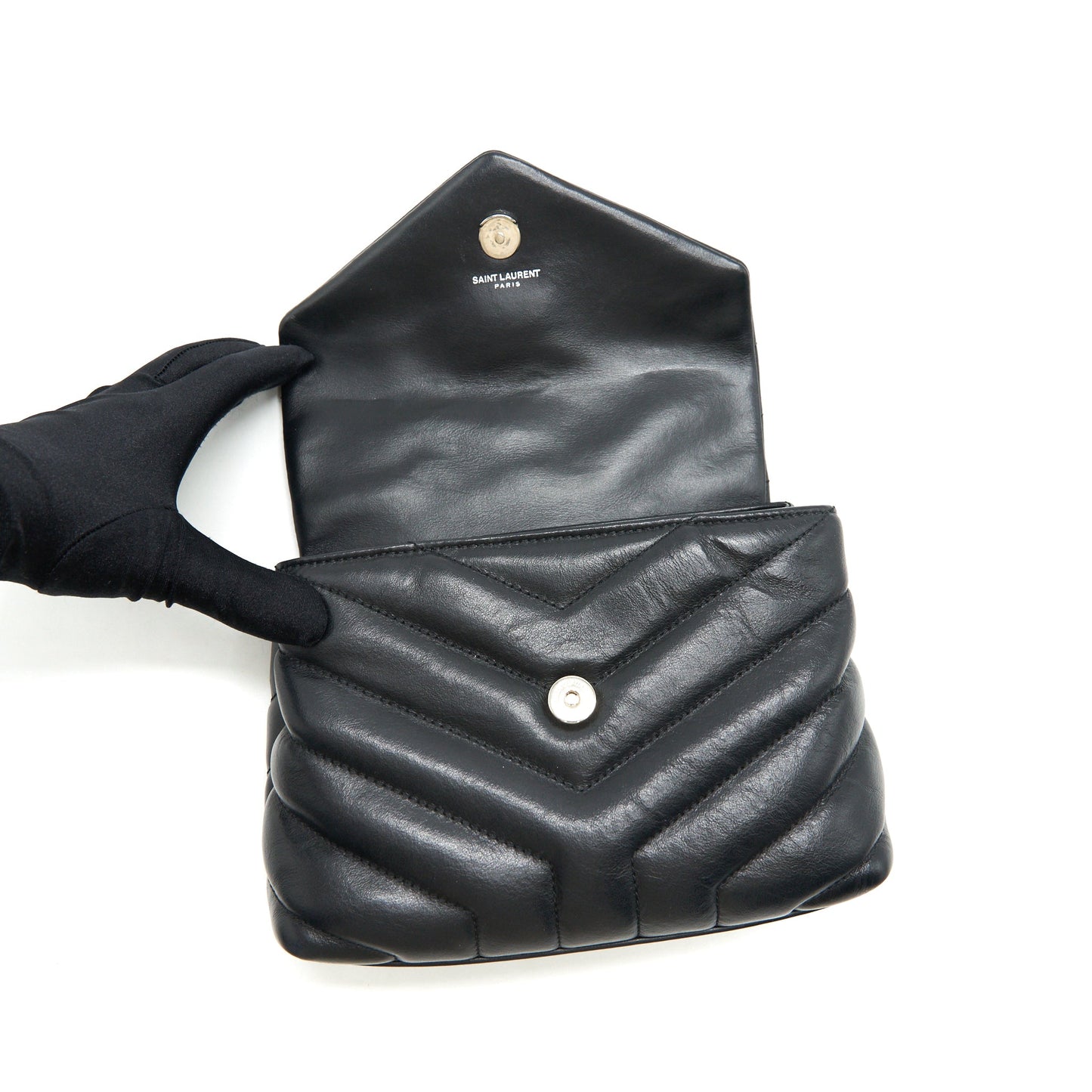 Saint Laurent lou lou Toy Bag Black SHW