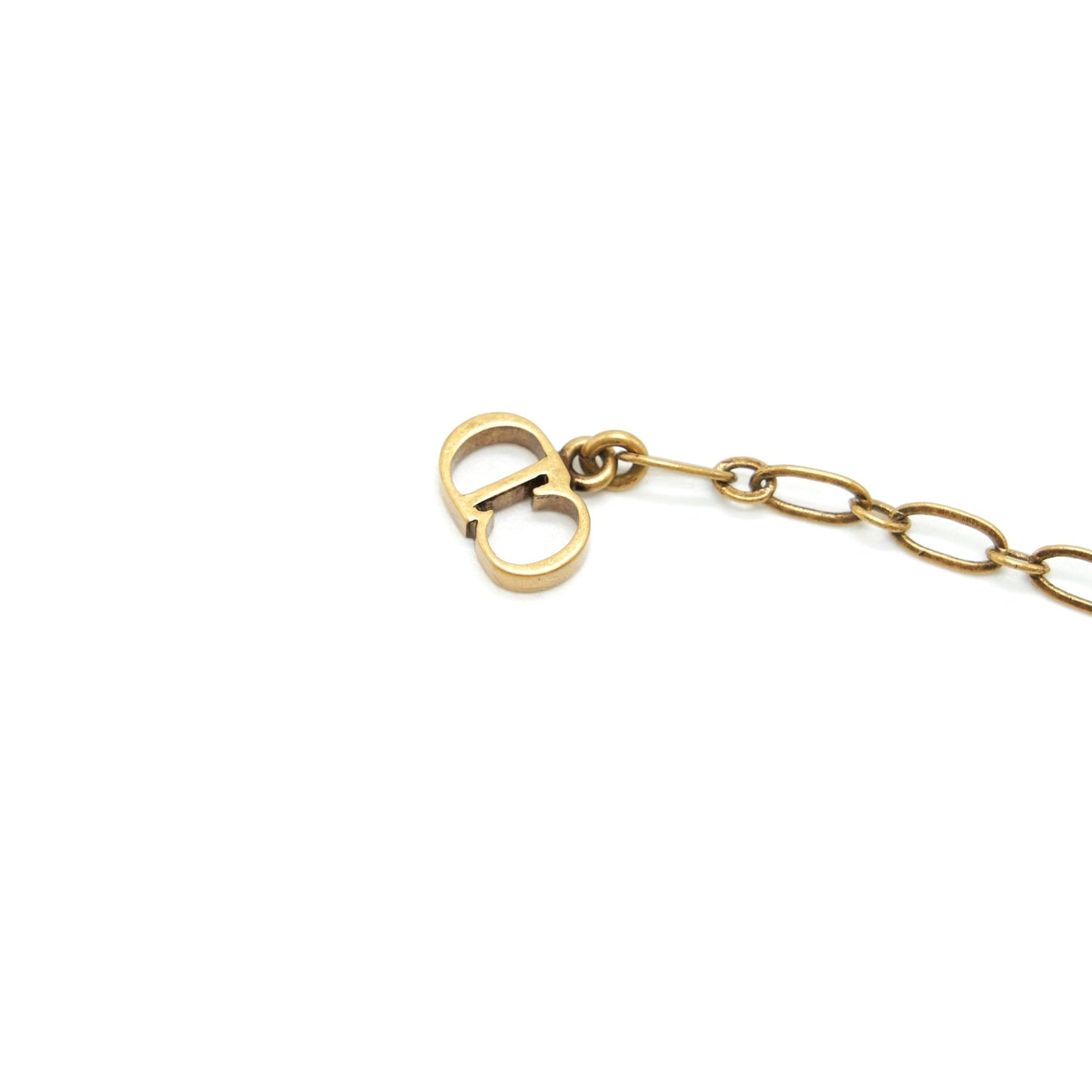 Luxury Dior J’ALuxury Dior Choker Antique Gold finish Metal and Black Grosgrain Ribbon
