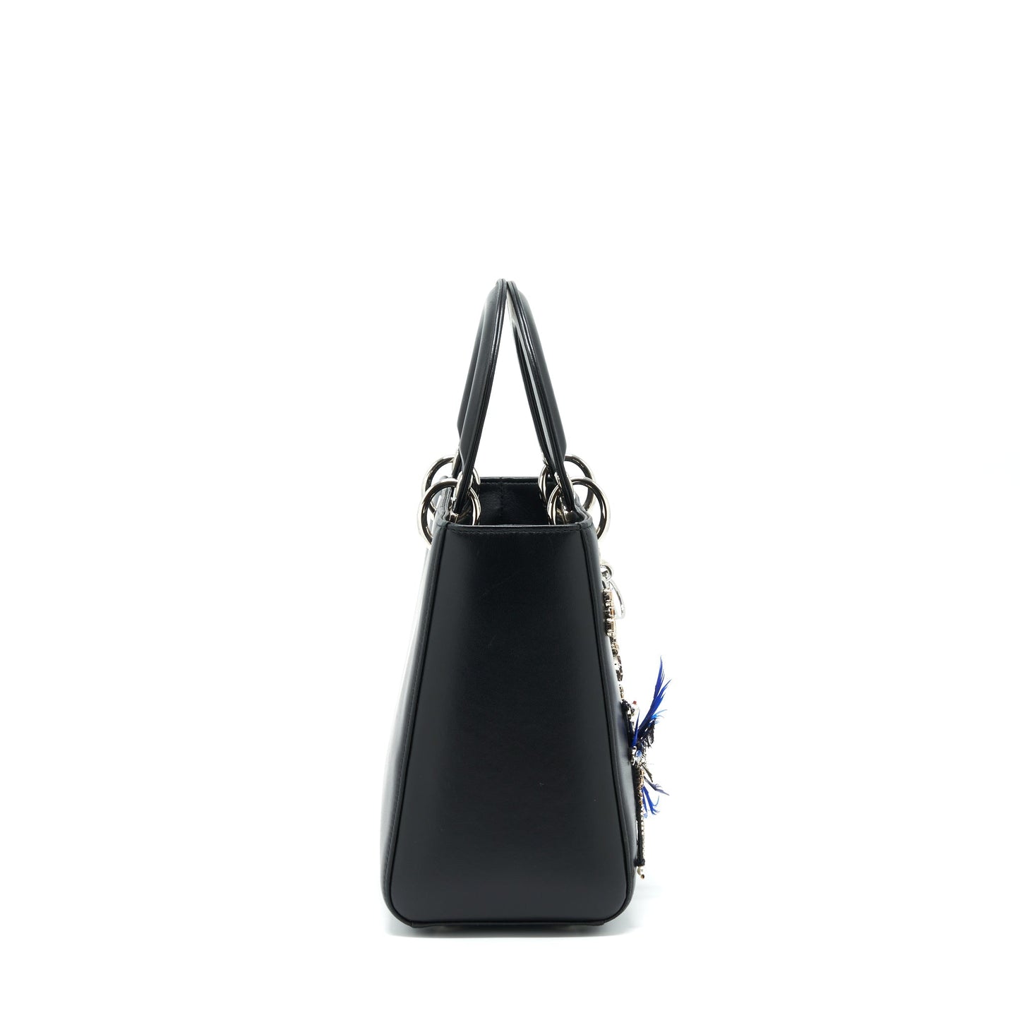Luxury Dior Medium Lady Luxury Dior Limited Edition Lambskin Black/Multicolor SHW