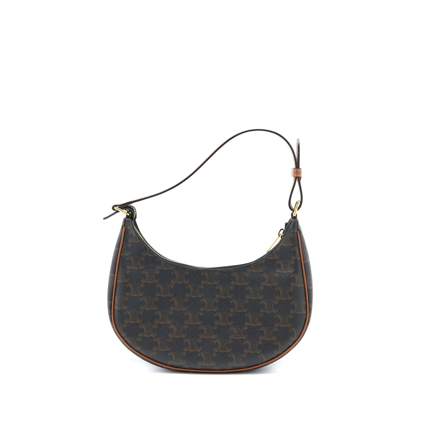 Celine Ava Bag In Triomphe Canvas And Calfskin Tan