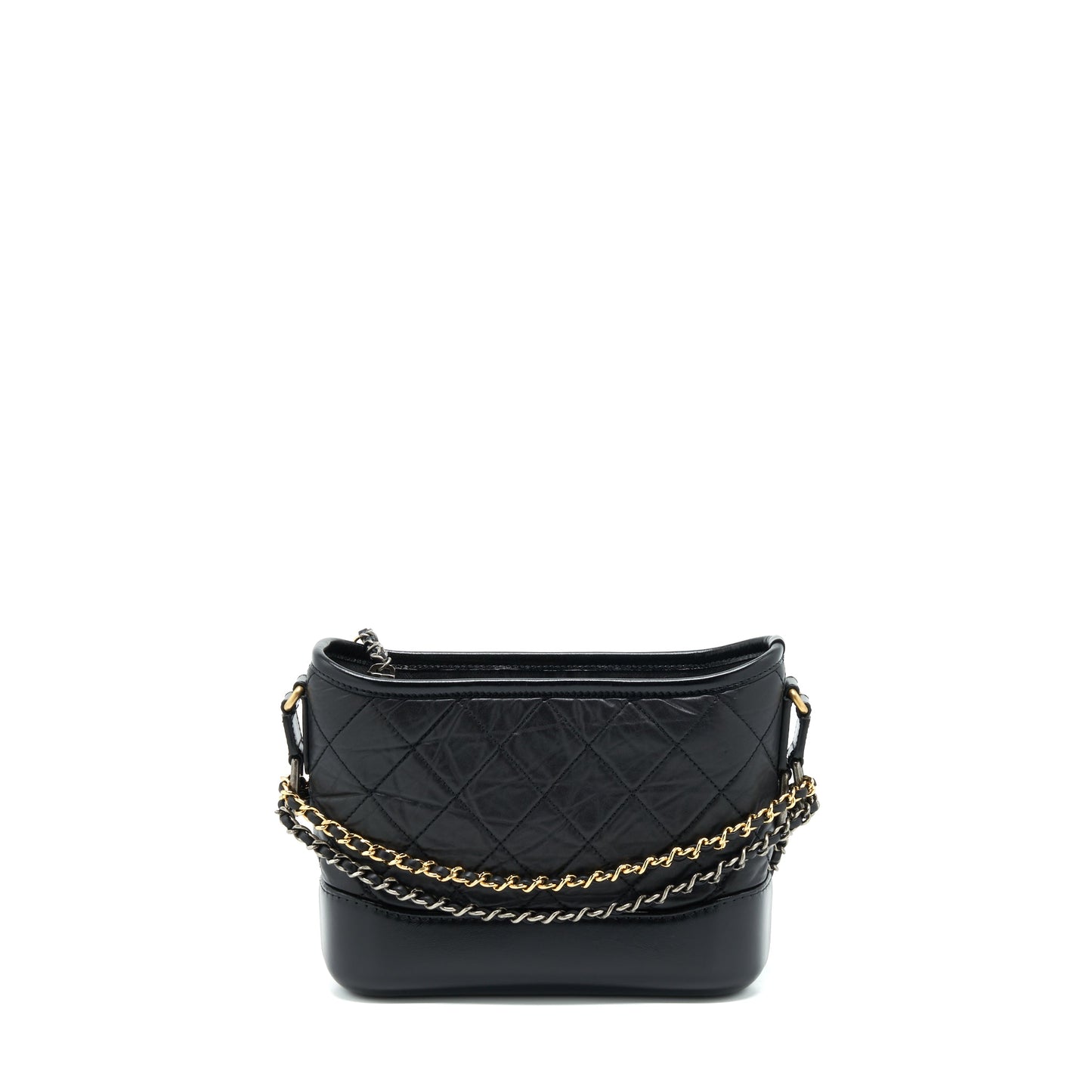 Chanel Small Gabrielle Hobo Bag Calfskin Black With Multicolour Hardware