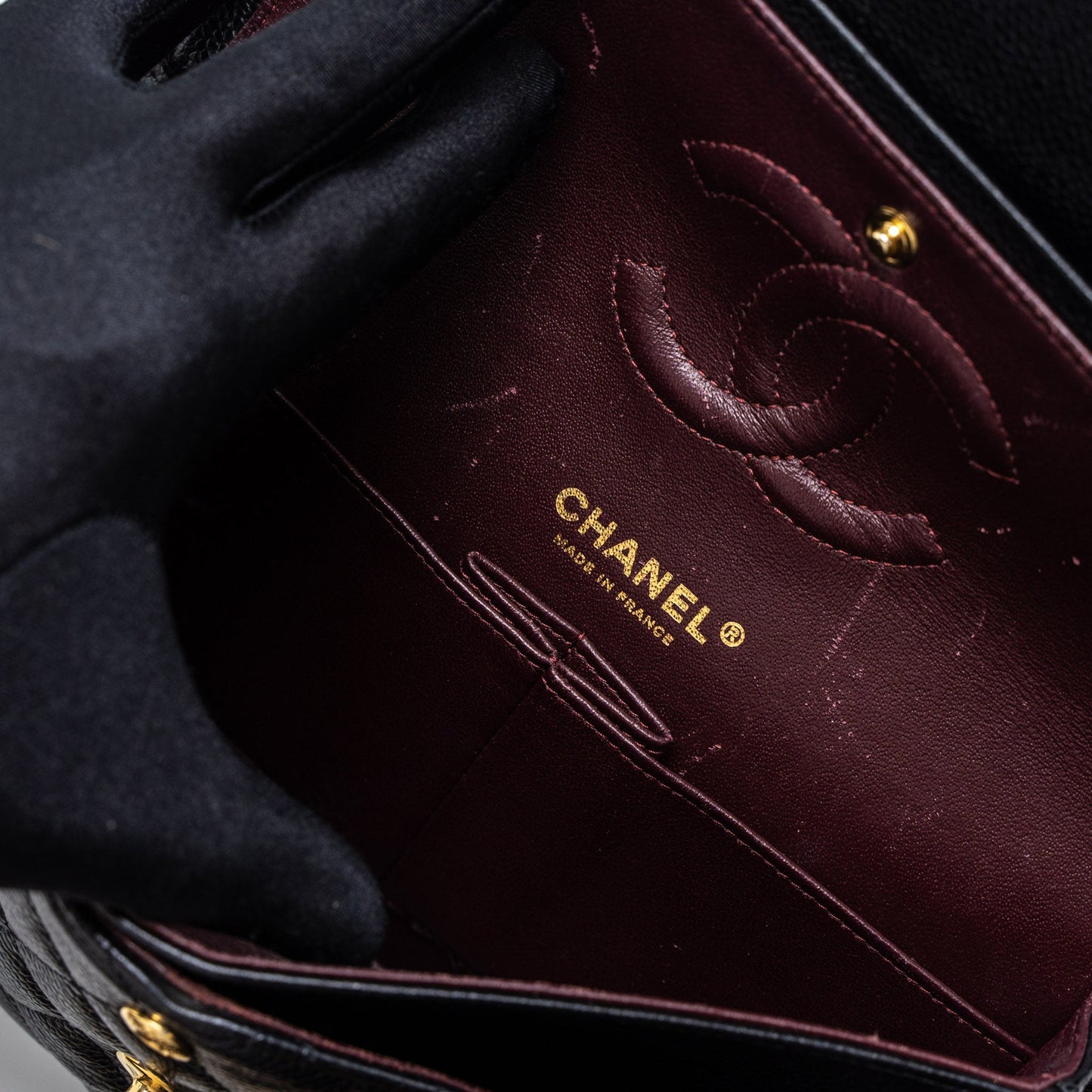 Chanel Medium Classic Double Flap Bag Caviar Black GHW