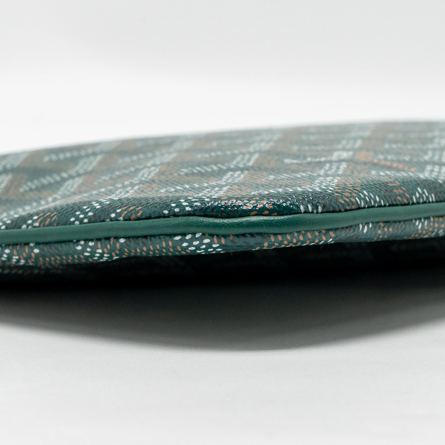 Goyard senat mm pouch goyardine canvas green SHW