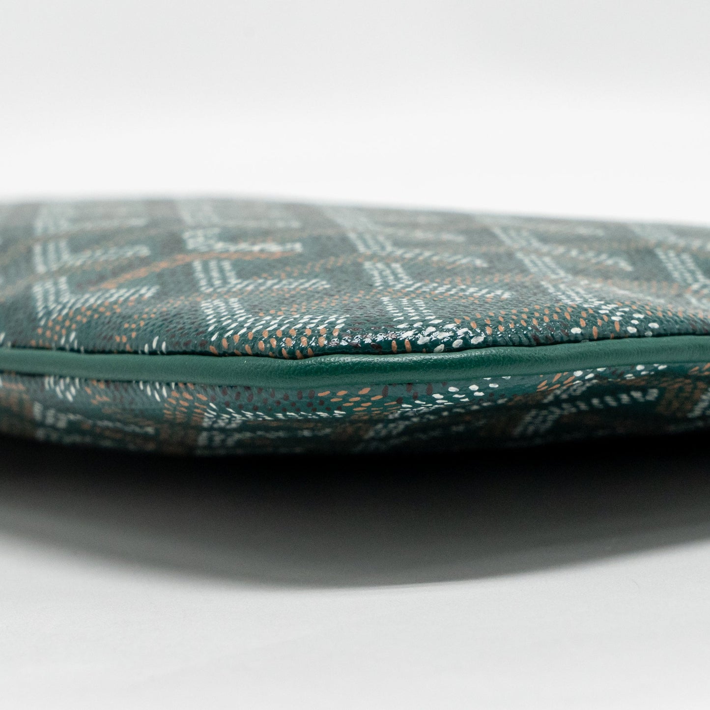 Goyard senat mm pouch goyardine canvas green SHW