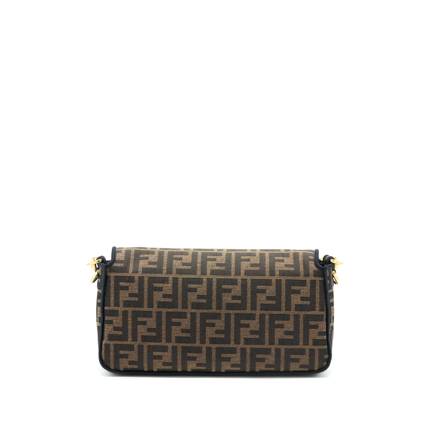 Fendi Baguette Bag FF Jacquard Fabric Brown GHW
