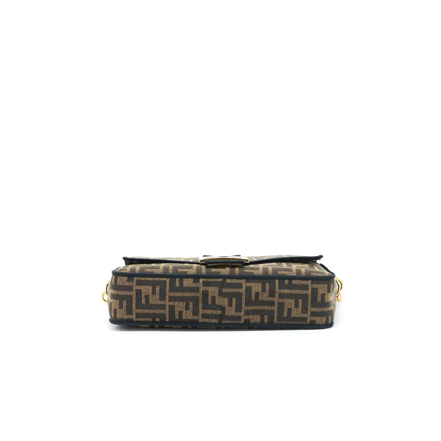 Fendi Baguette Bag FF Jacquard Fabric Brown GHW