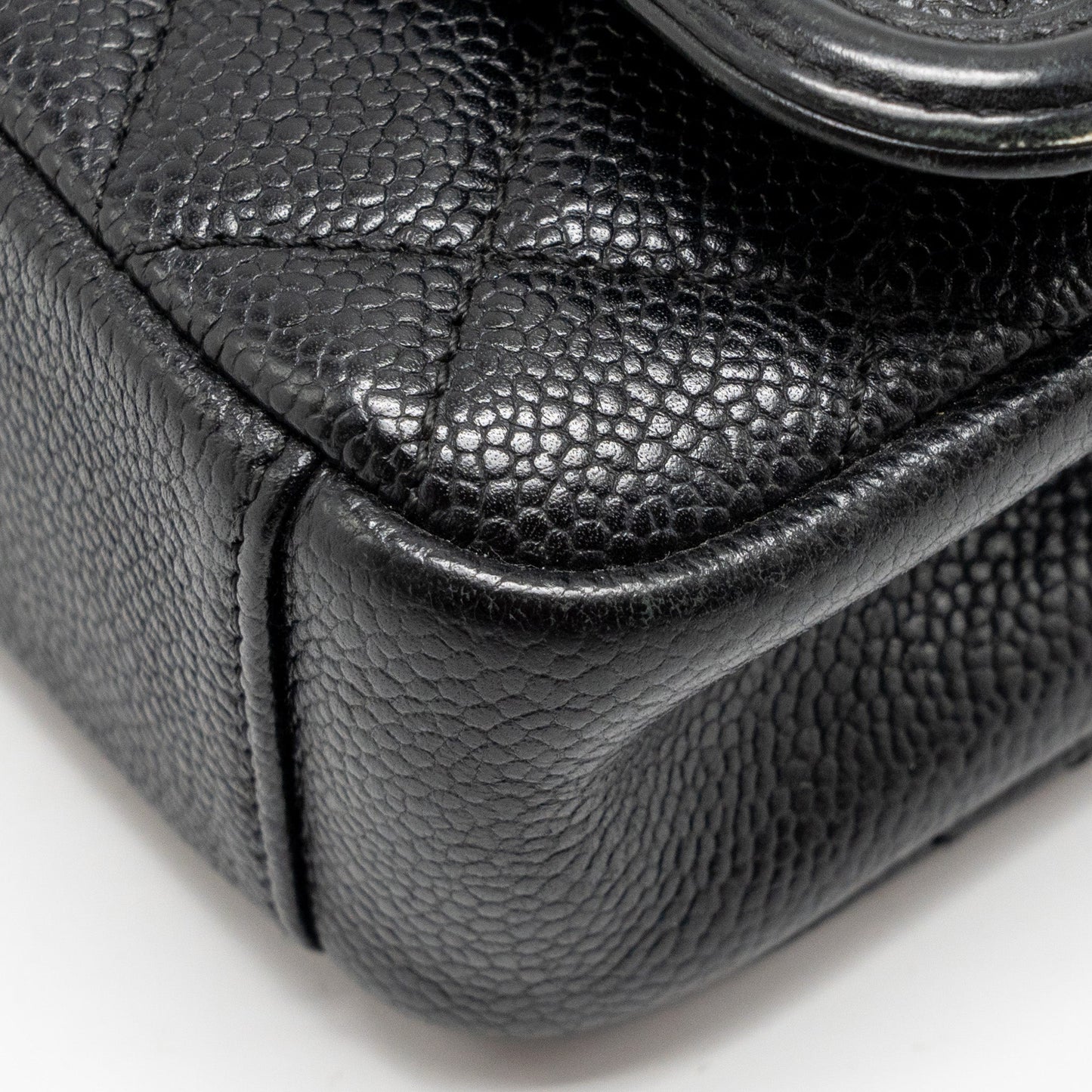 CHANEL Filigree Flap Bag Caviar Black GHW