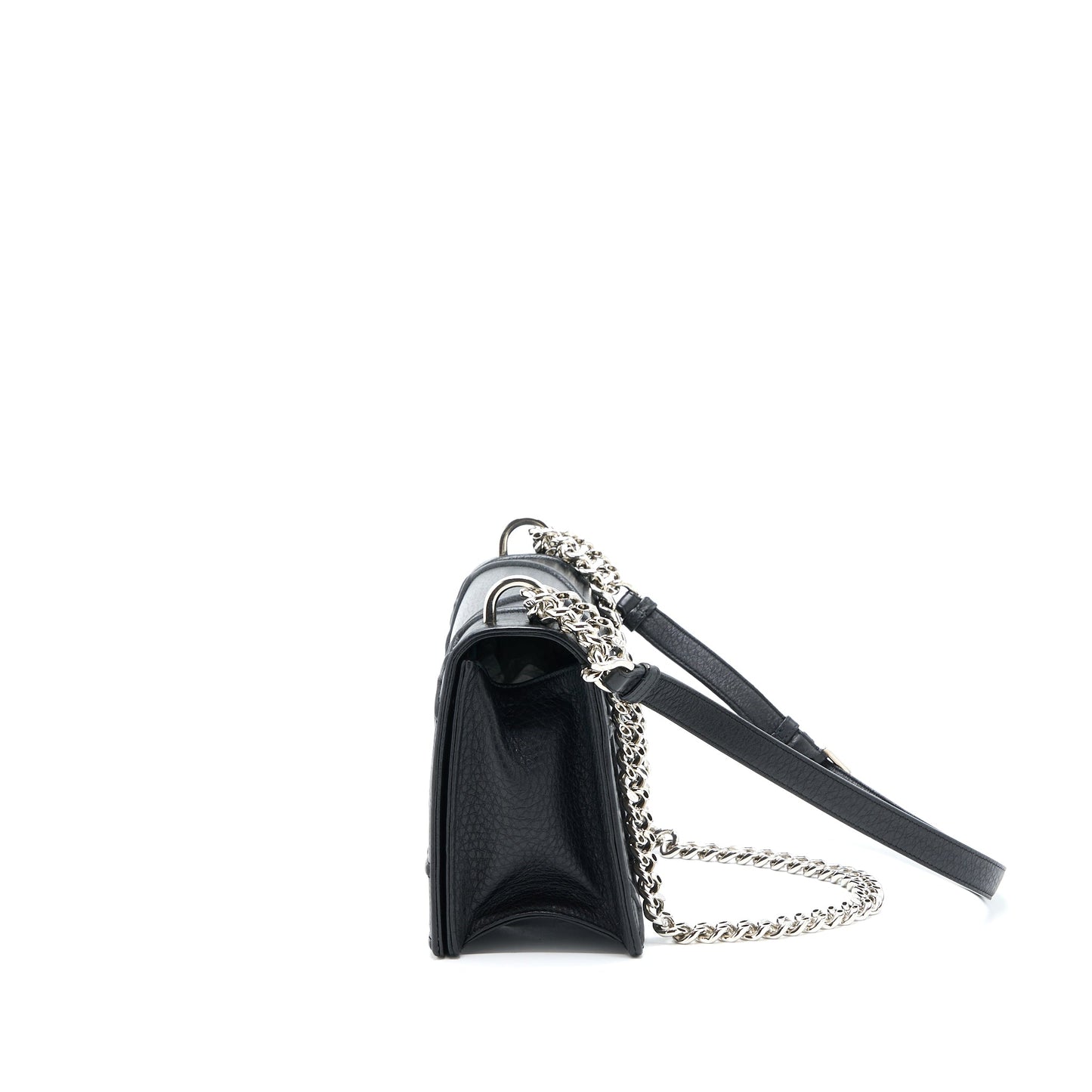 Luxury Dior Medium Luxury Diorama Calfskin Black SHW