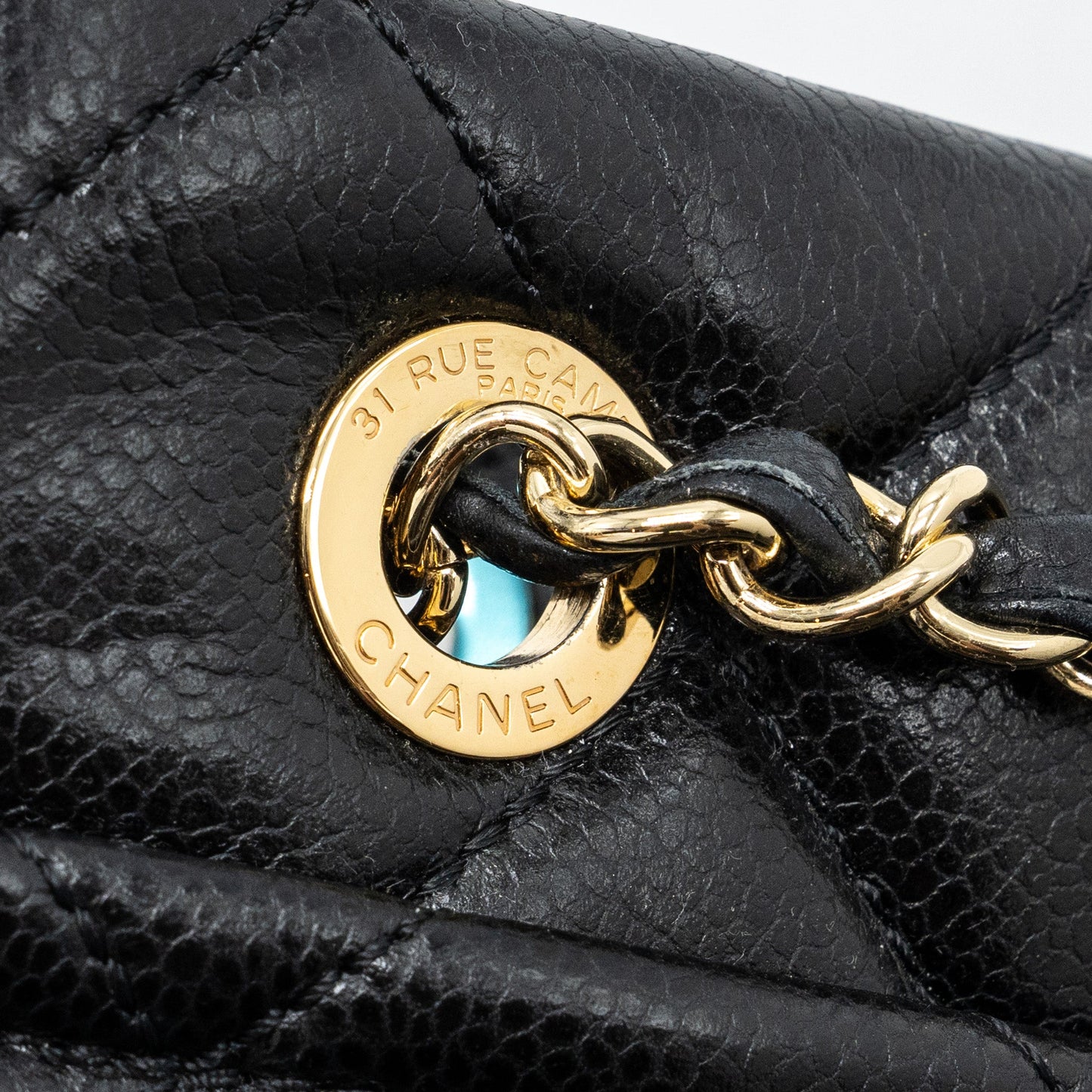 Chanel Matelasse Chain Tote Bag Caviar Black GHW