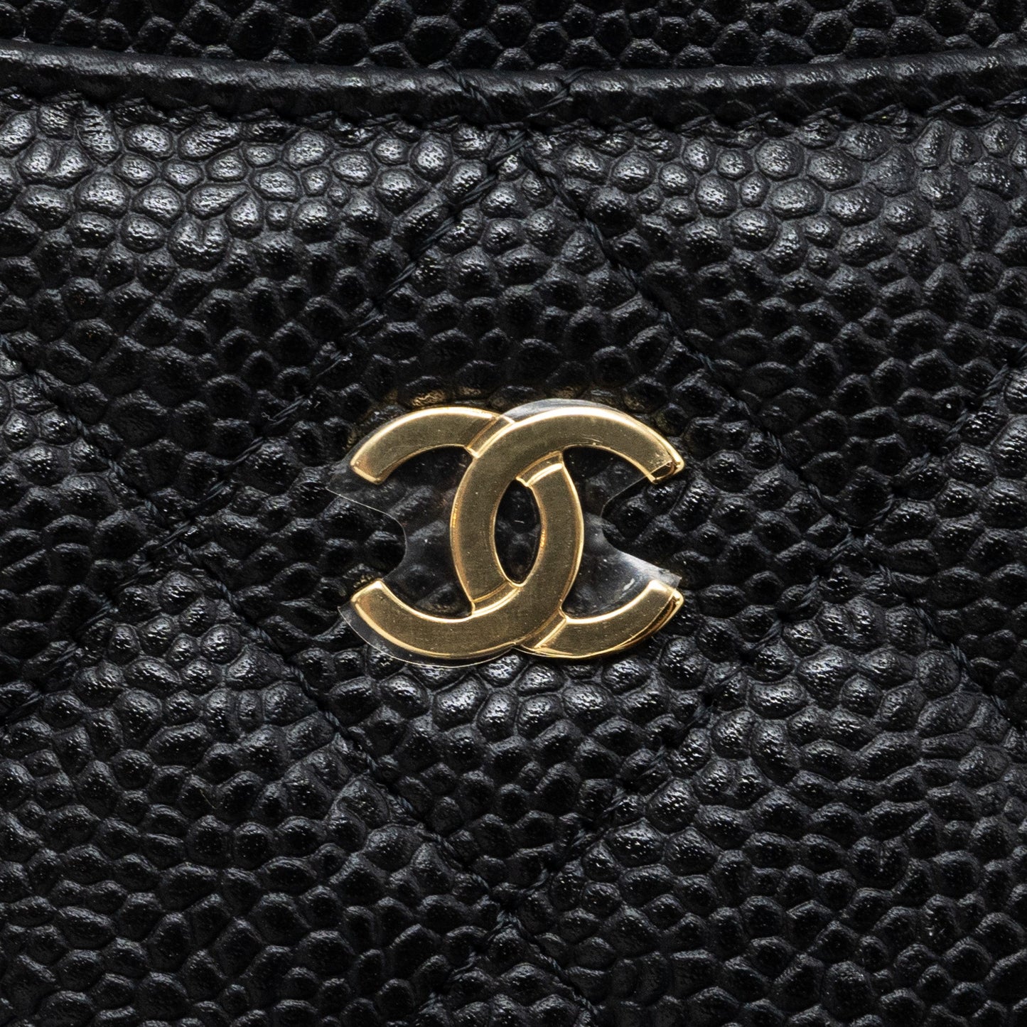 Chanel Classic Card Holder Caviar Black GHW(Microchip)