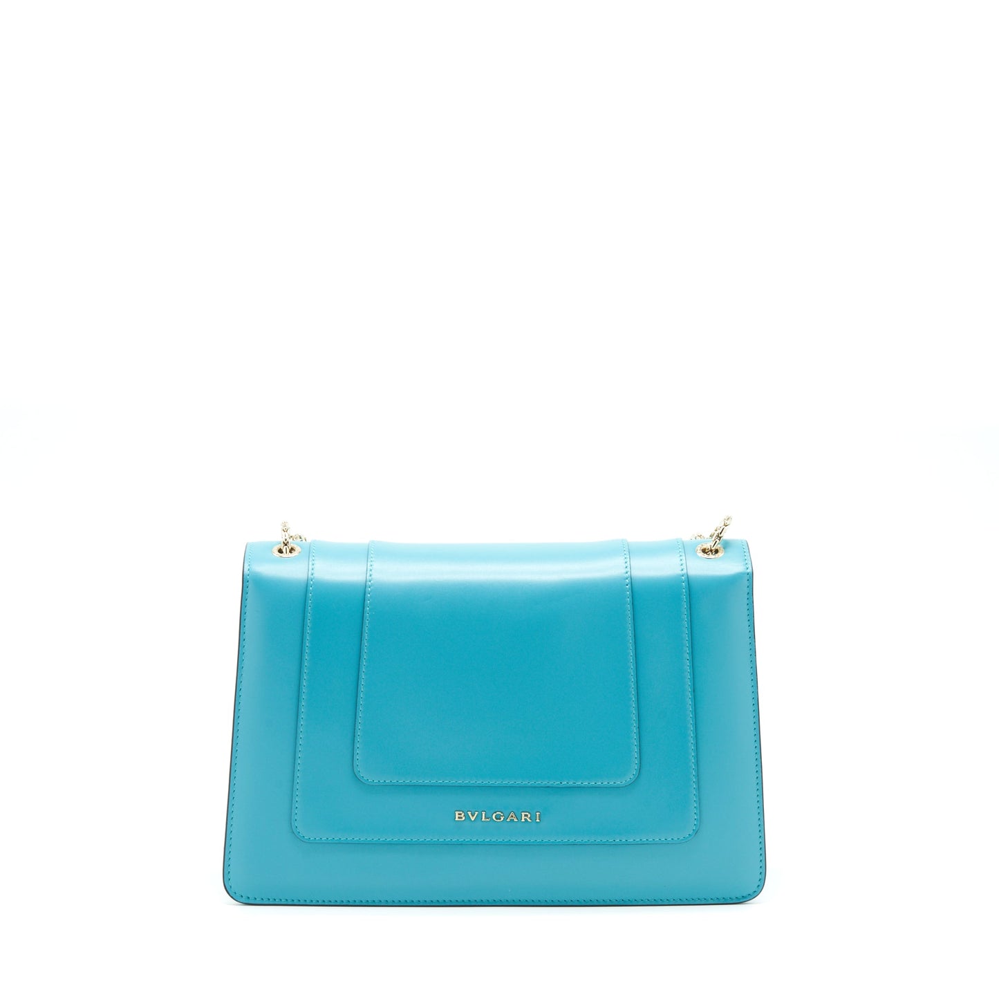 Bvlgari Serpenti Forever Shoulder Bag Calfskin Blue SHW