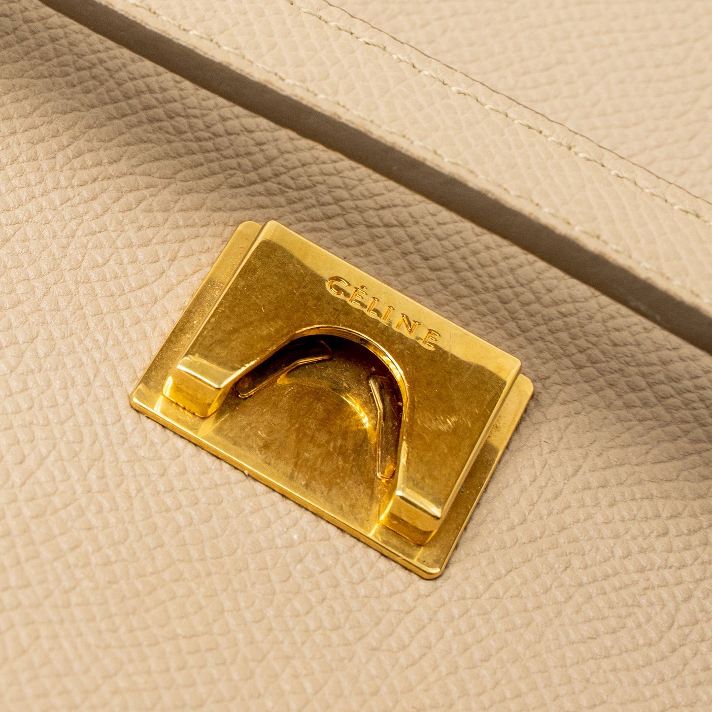 Celine Mini Belt Bag Grained Calfskin Light Beige GHW