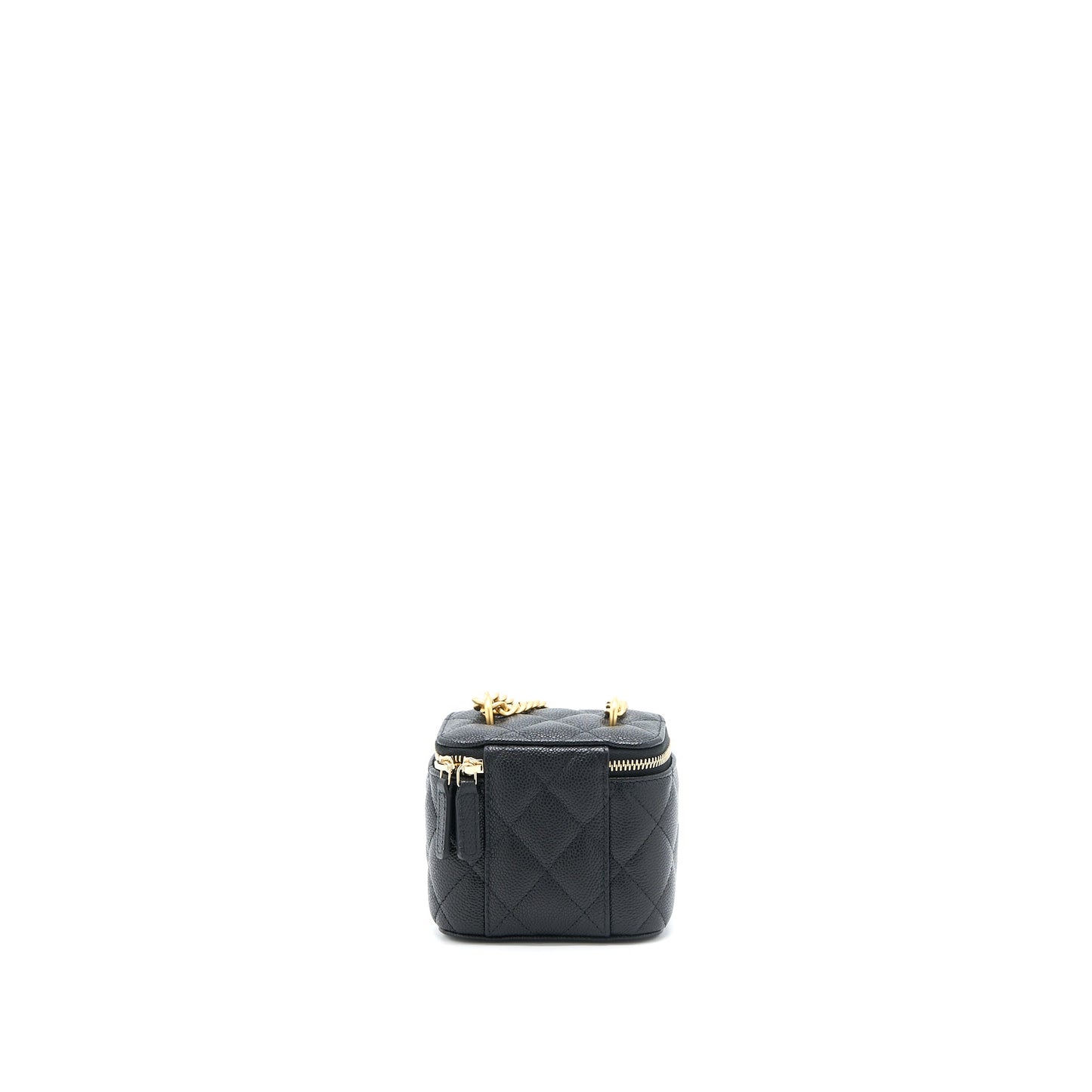 Chanel 23P Coco Love Mini Vanity Case Caviar Black GHW (Microchip)
