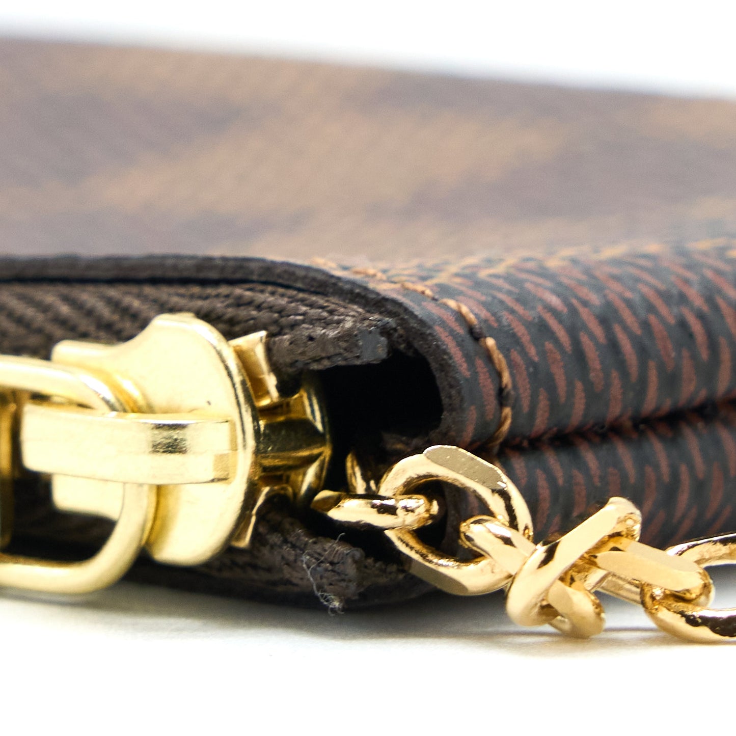 Louis Vuitton Key Pouch Damier Ebene Canvas Brown GHW