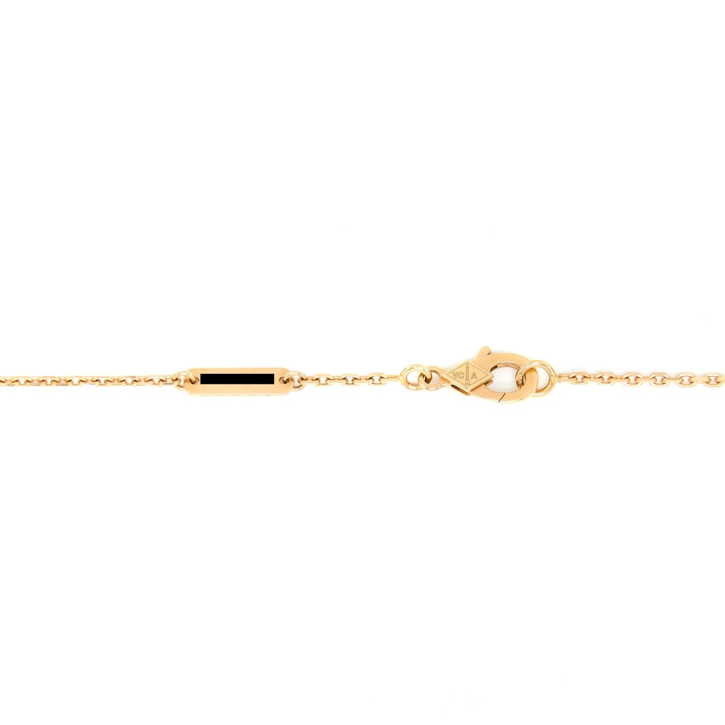 Van Cleef & Arpels Vintage Alhambra Pendant Mother of Pearl Grey Rose Gold
