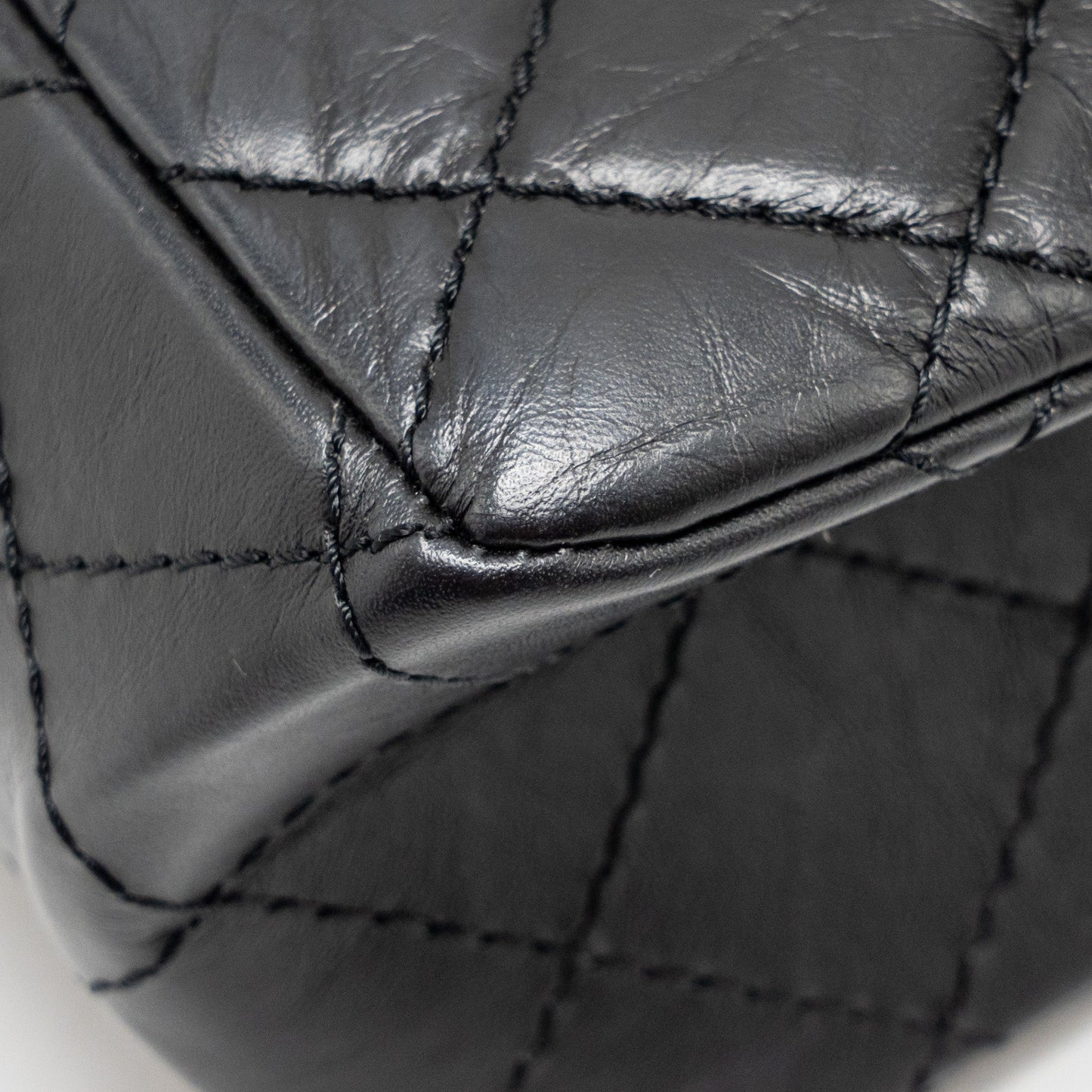 Chanel Large 2.55 Reissue Flap Bag Aged Calfskin Black GHW