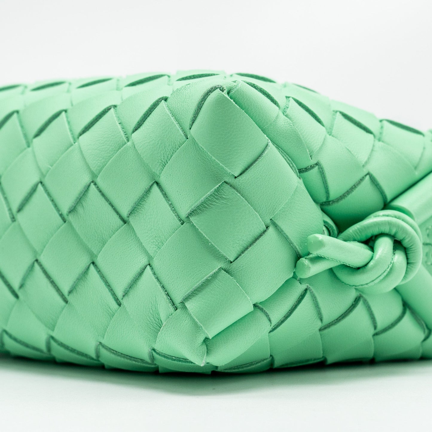 Bottega Veneta mini loop camera bag lambskin Light green SHW