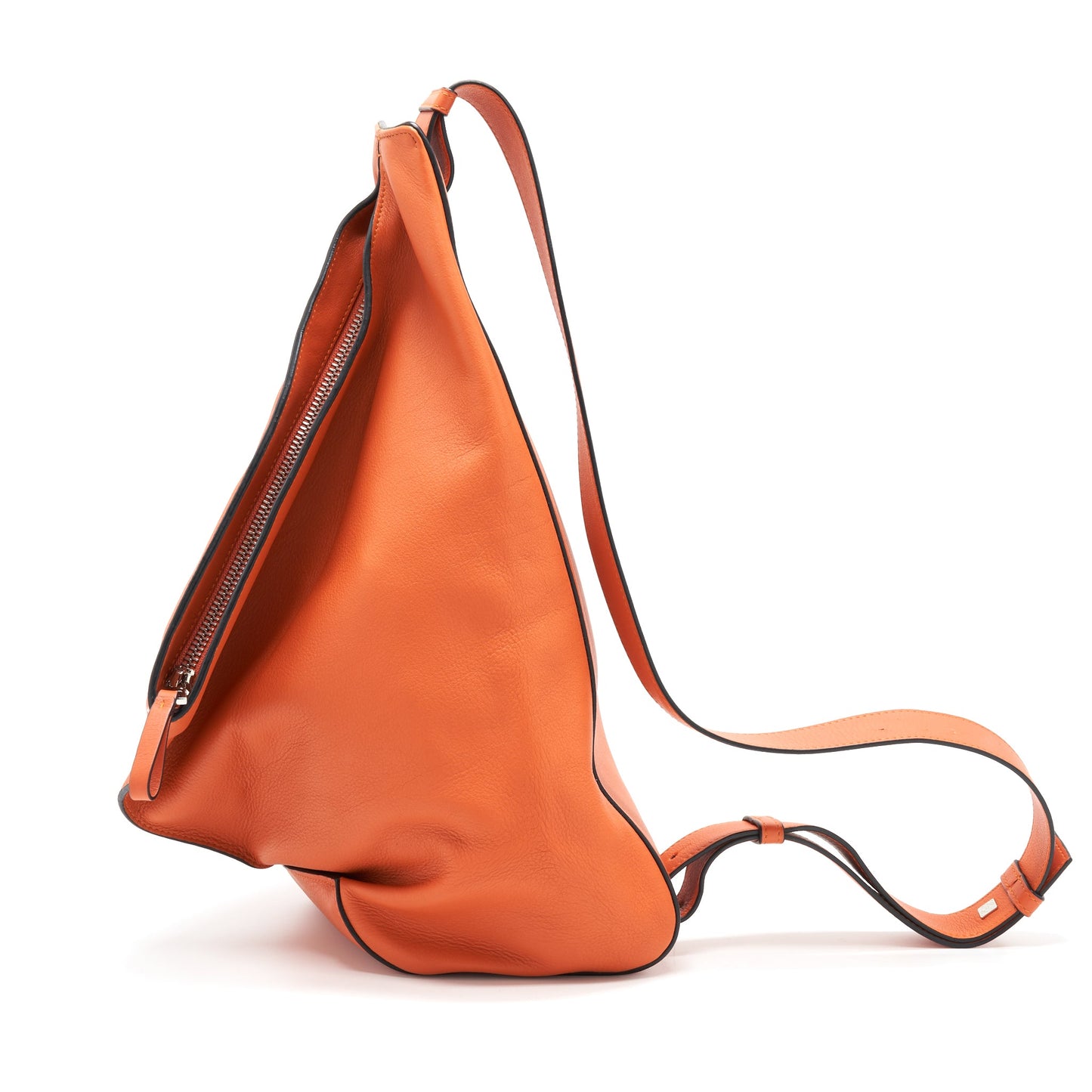 LOEWE Anton Sling in Soft Grained Calfskin in Pumpkin