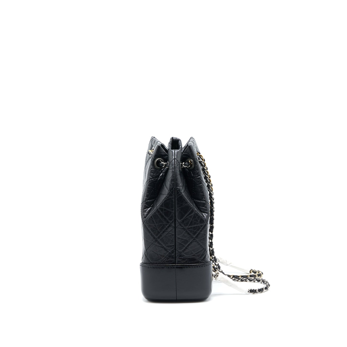 Chanel Small Gabrielle Backpack Aged Calfskin Black Multicolour Hardware (Microchip)