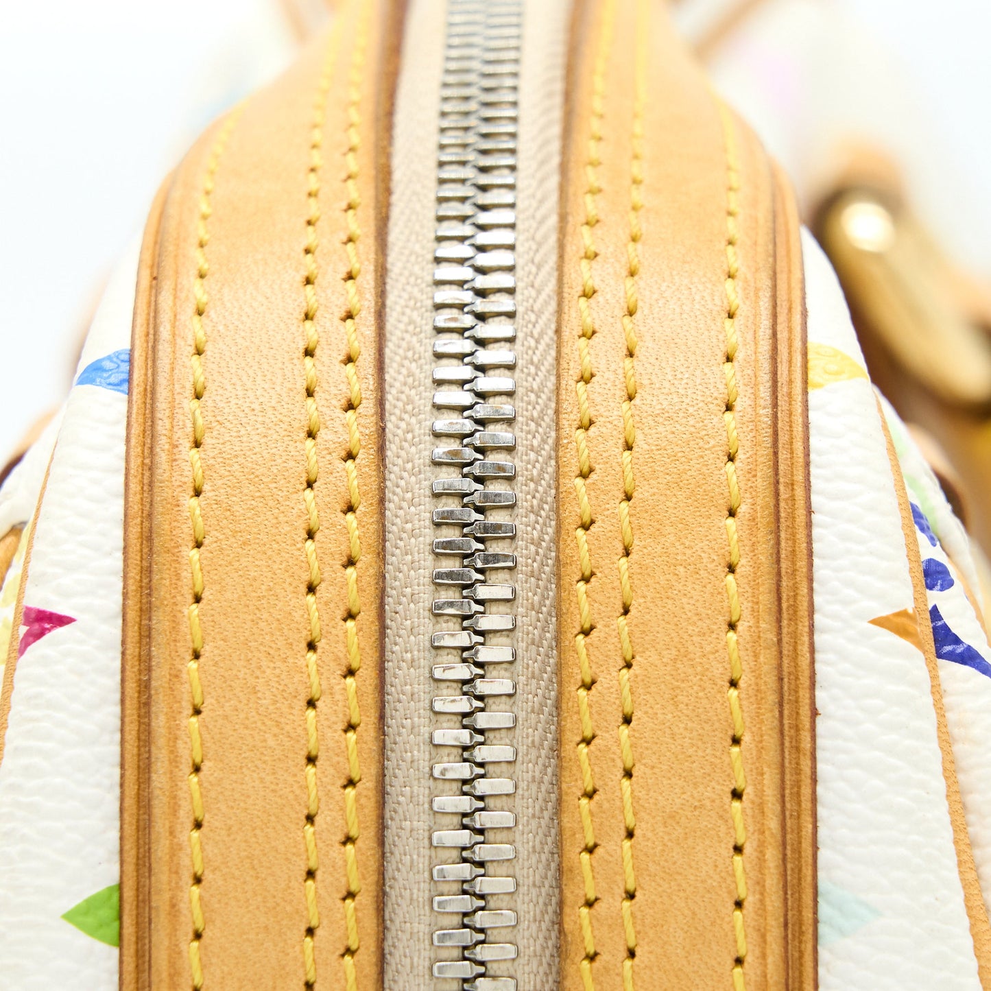 Louis Vuitton Vintage Bowling Bag Monogram Canvas White/Multicolour GHW