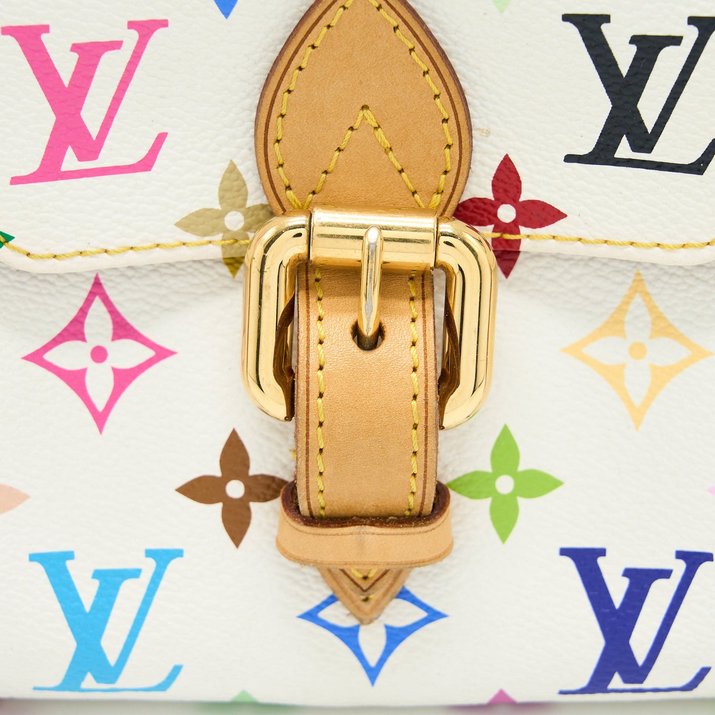 Louis Vuitton Vintage Bowling Bag Monogram Canvas White/Multicolour GHW
