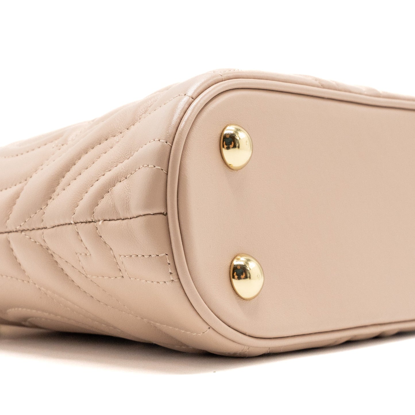 Ferragamo Gancini Quilted Tote bag calfskin beige LGHW