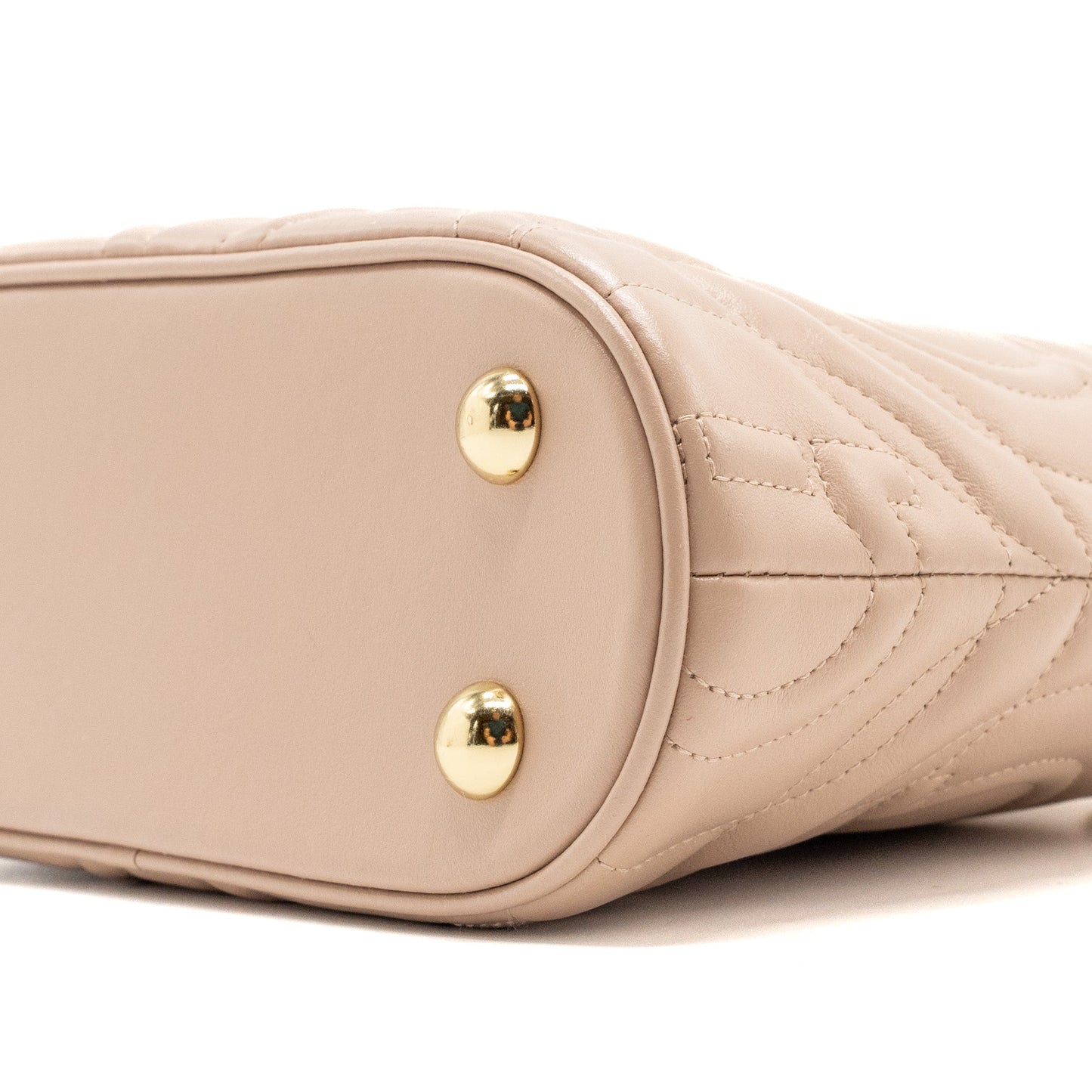 Ferragamo Gancini Quilted Tote bag calfskin beige LGHW