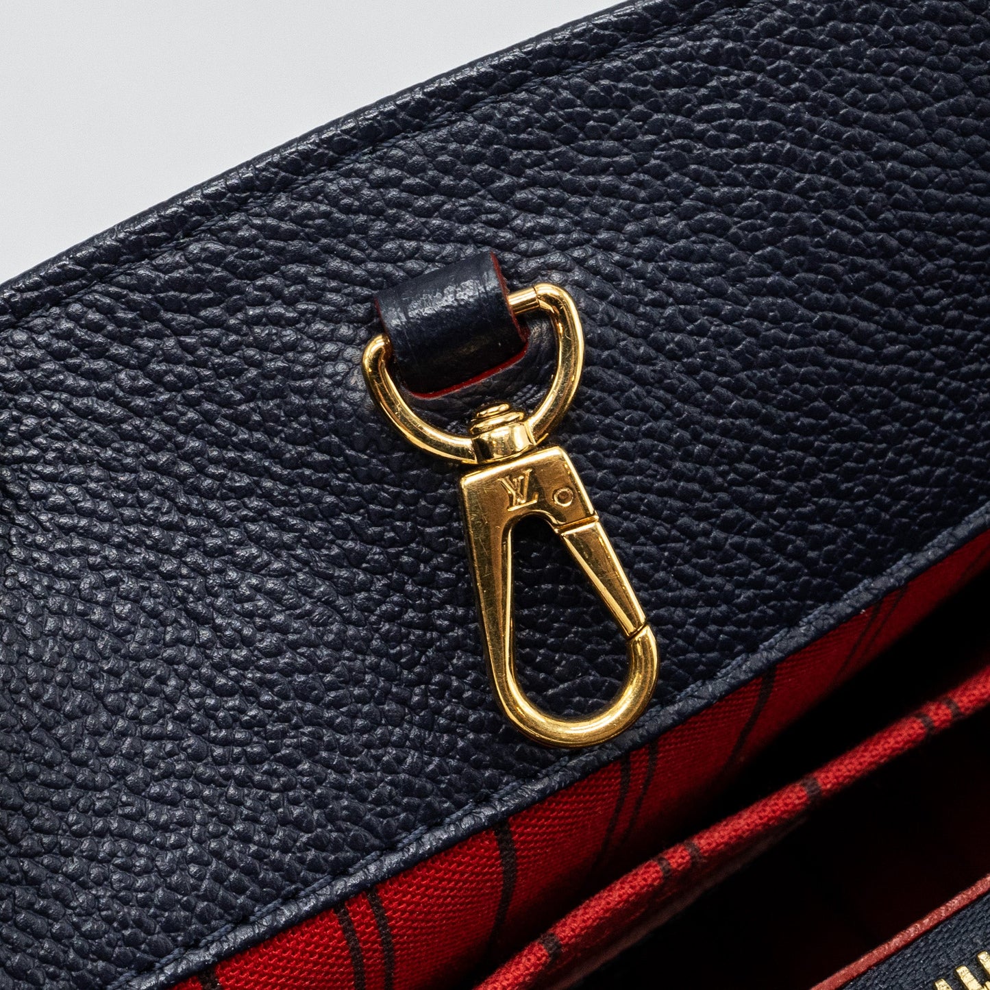 Louis Vuitton Montaigne MM Monogram Empreinte Navy GHW