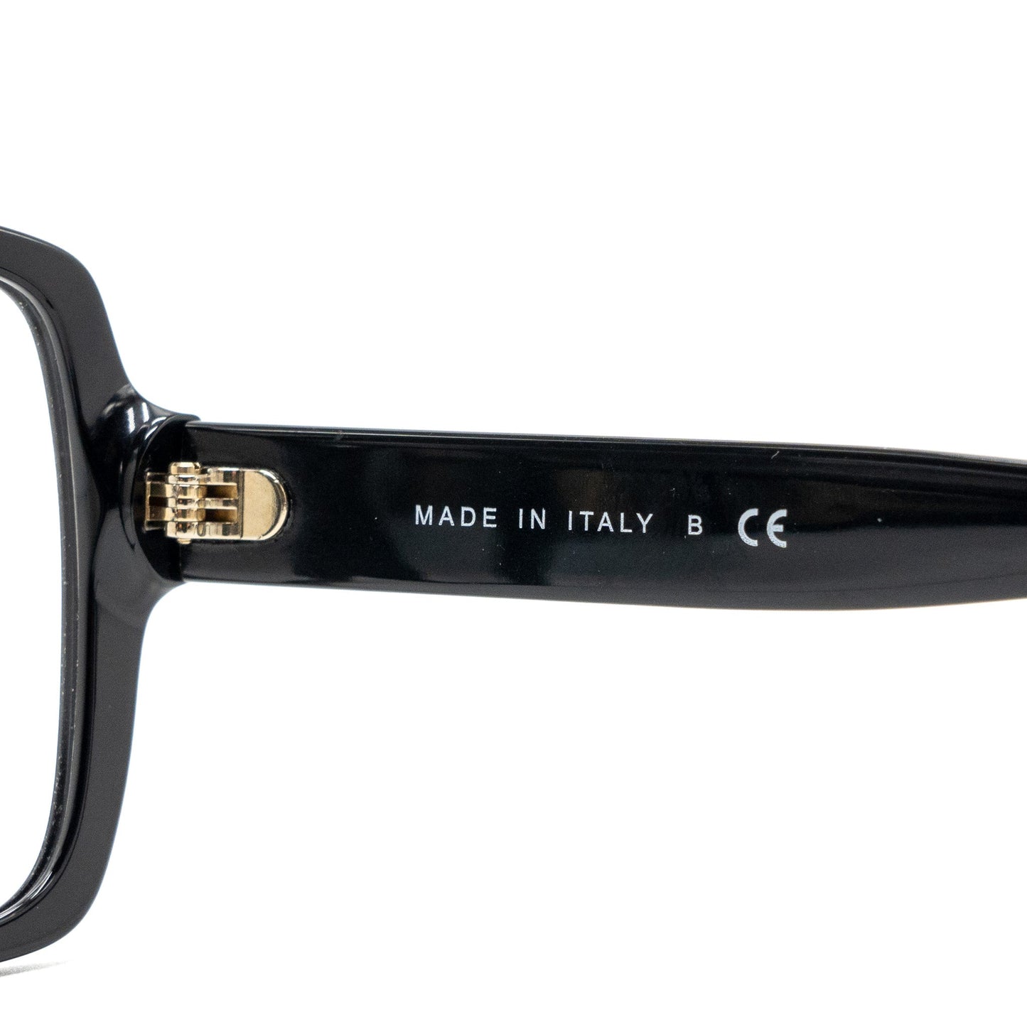 Chanel square glasses frame with chanel letter black