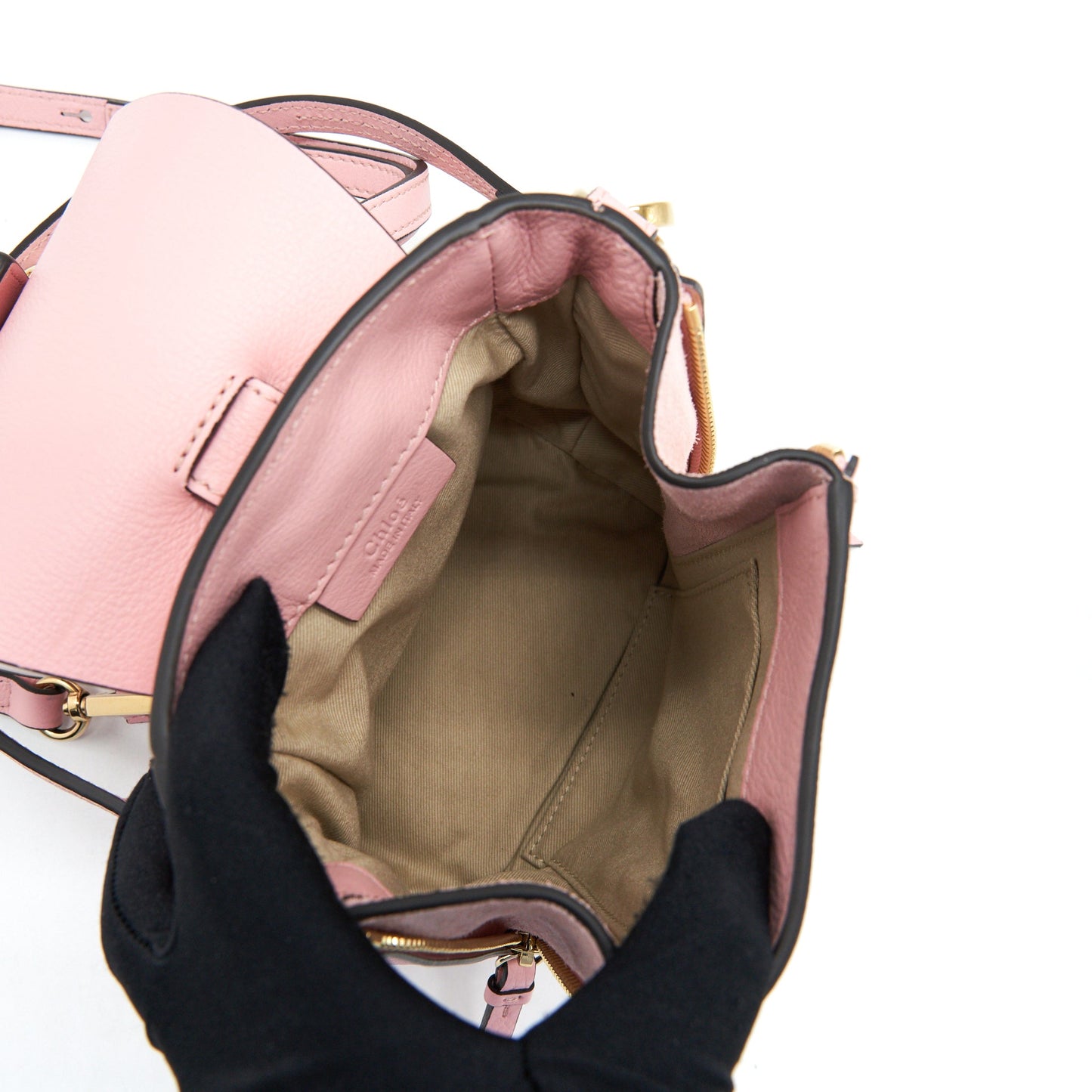 Chloe Faye mini backpack pink GHW