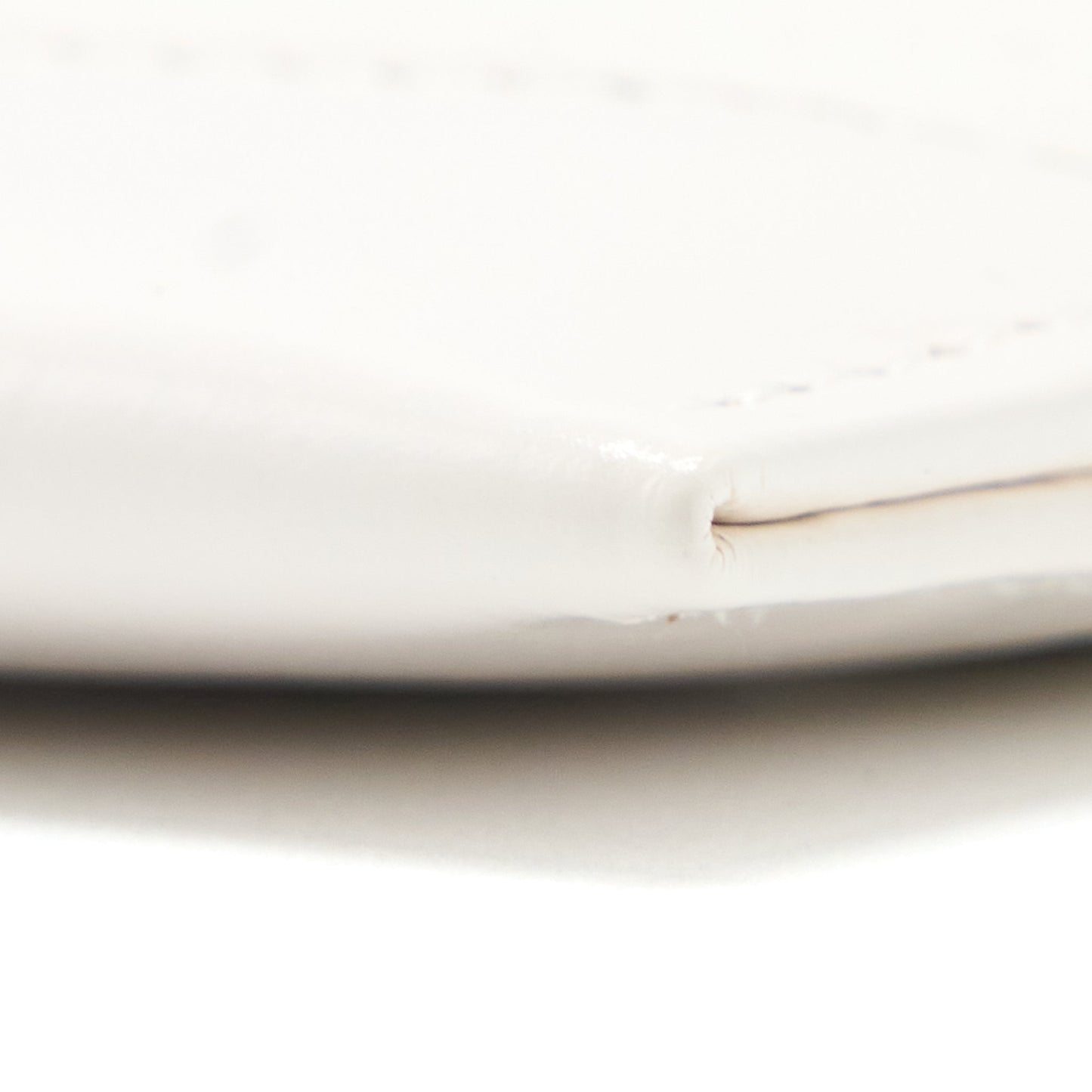 Chanel Chevron Card Holder Calfskin White GHW