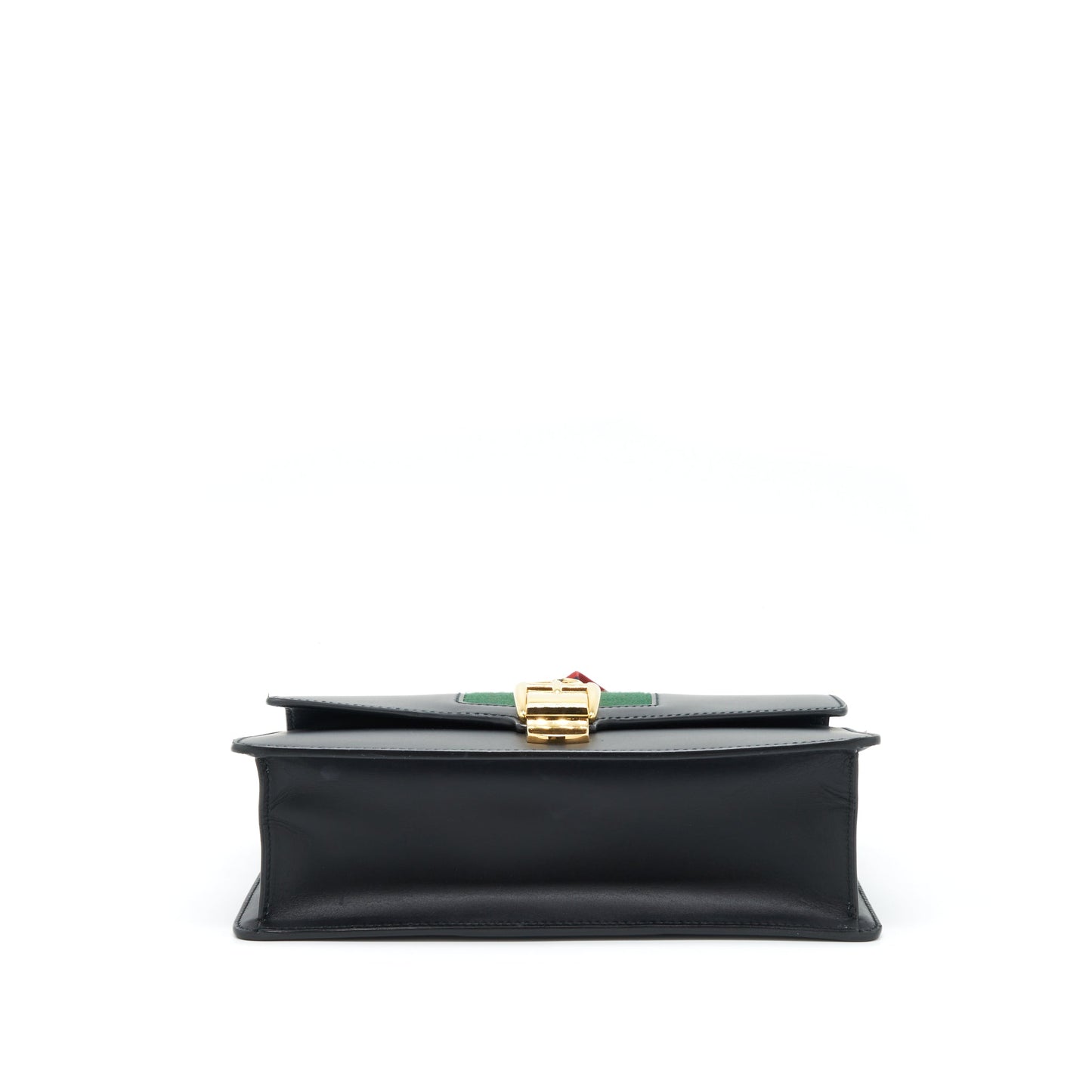 Gucci Small Sylvie Shoulder Bag Black GHW