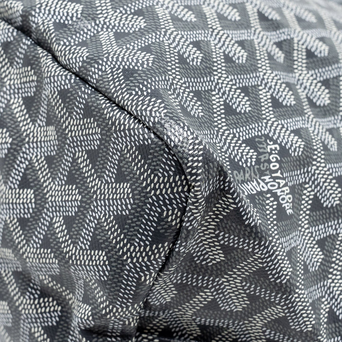 Goyard Saint Louis PM tote bag goyardline canvas / leather grey SHW