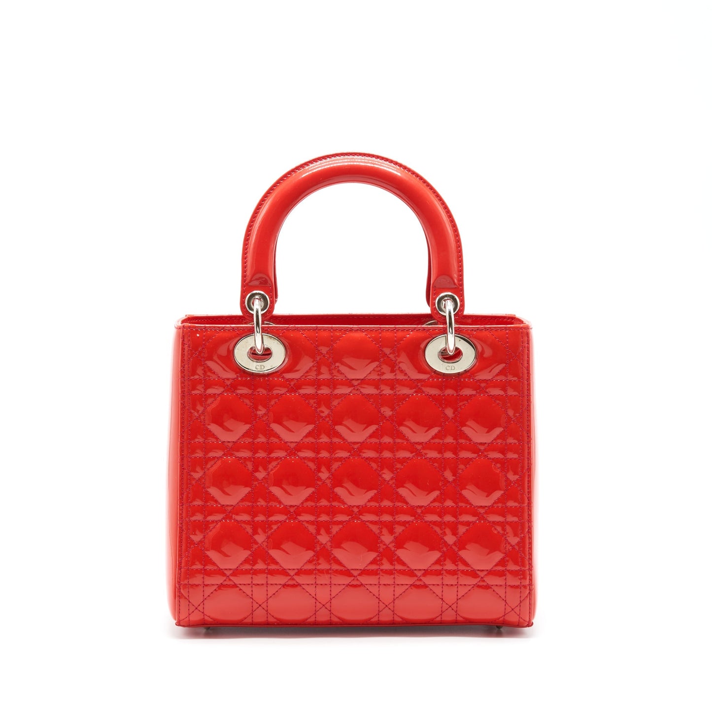 Luxury Dior Medium Lady Luxury Dior Patent Red SHW