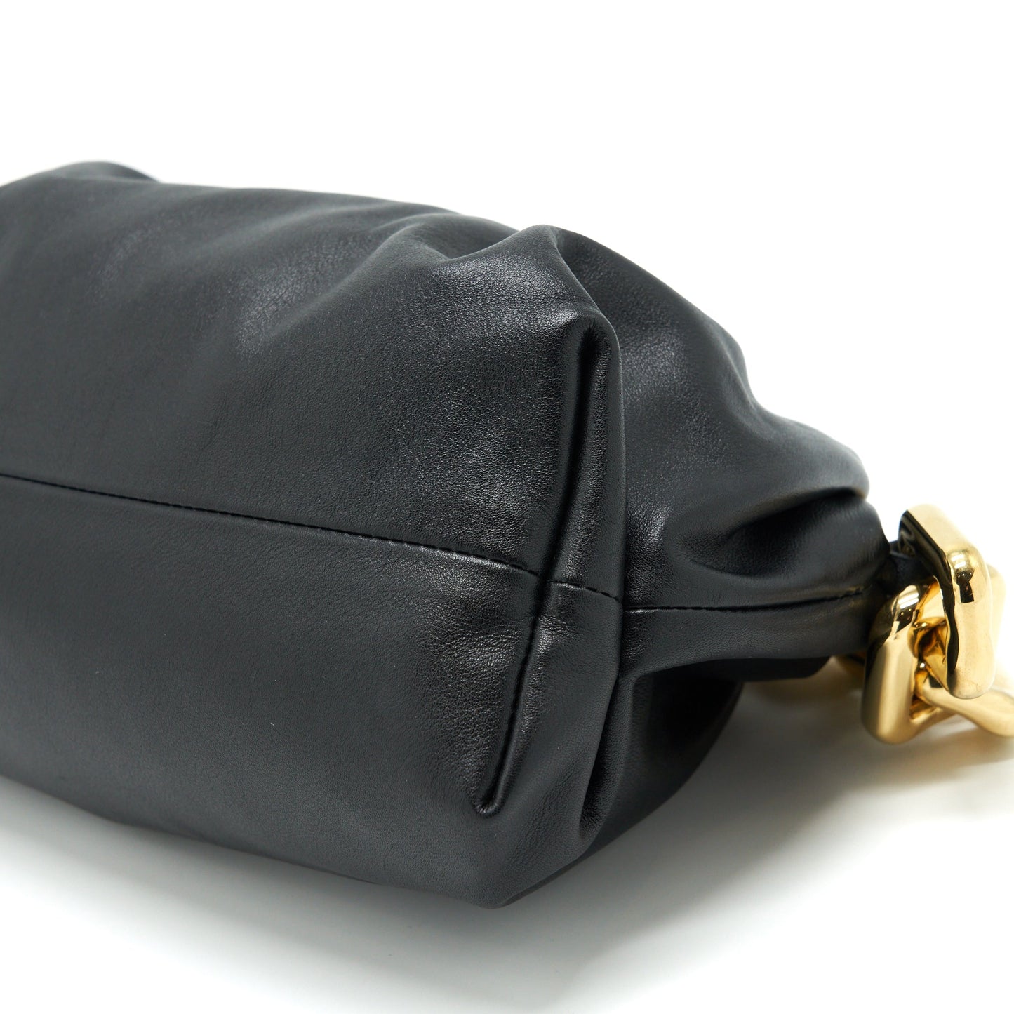 Bottega Veneta Chain Pouch Calfskin Black GHW