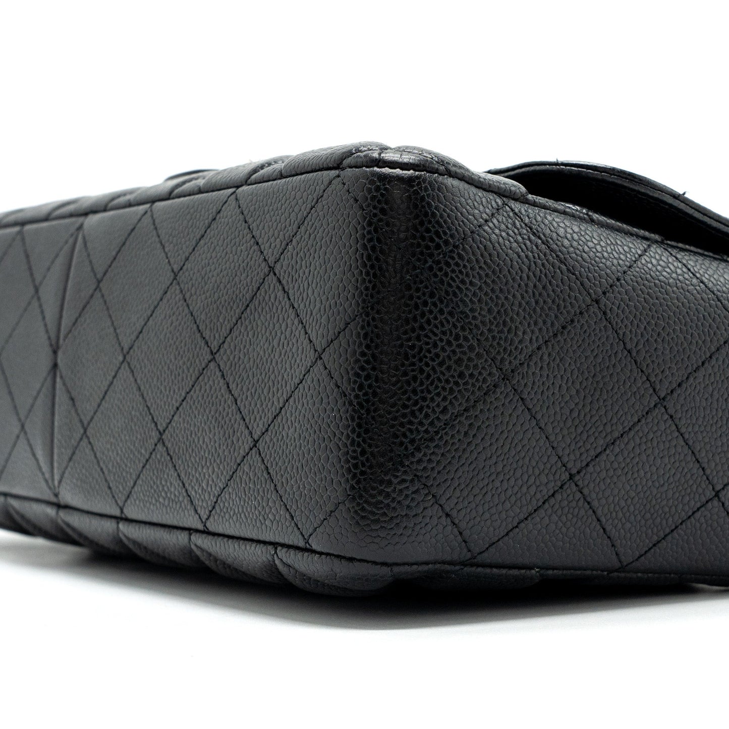 Chanel Classic Jumbo Single Flap Bag Caviar Black SHW