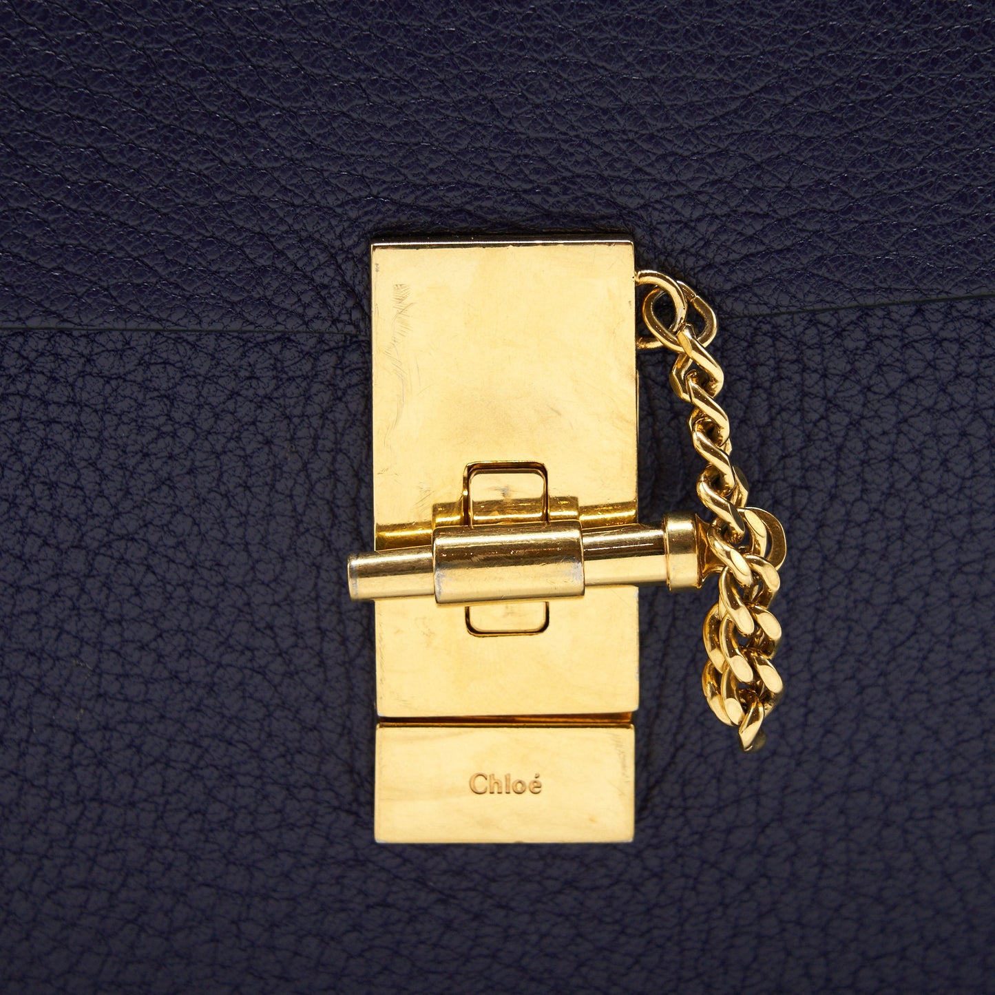 Chloe drew bag Dark blue GHW