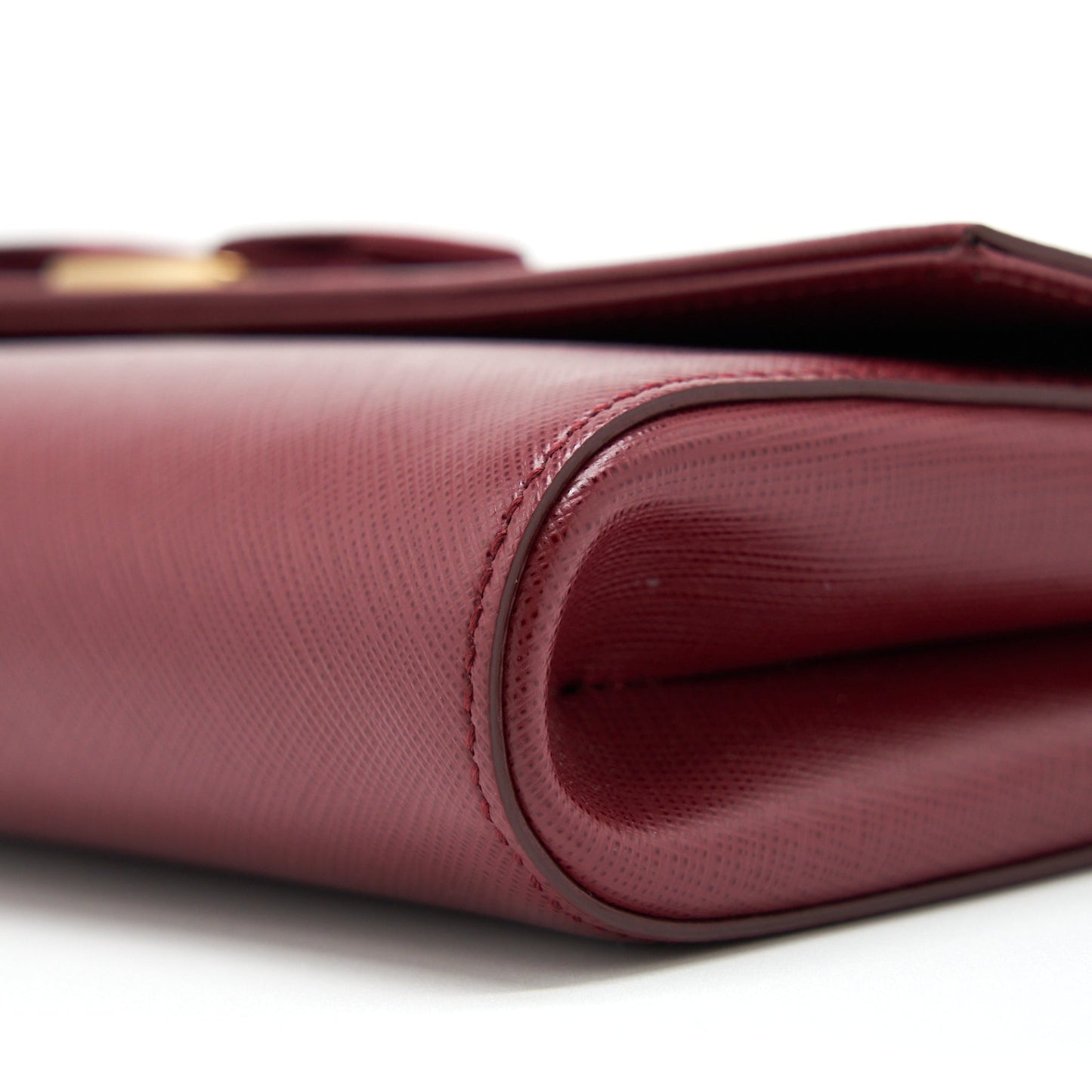 Salvatore Ferragamo Ribbon Shoulder Bag Dark Red LGHW