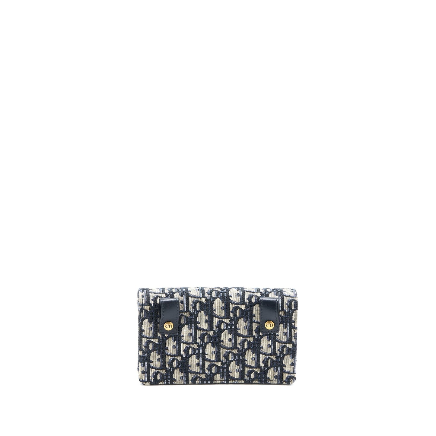 Luxury Dior Saddle Belt Bag Blue Oblique Jacquard Canvas GHW