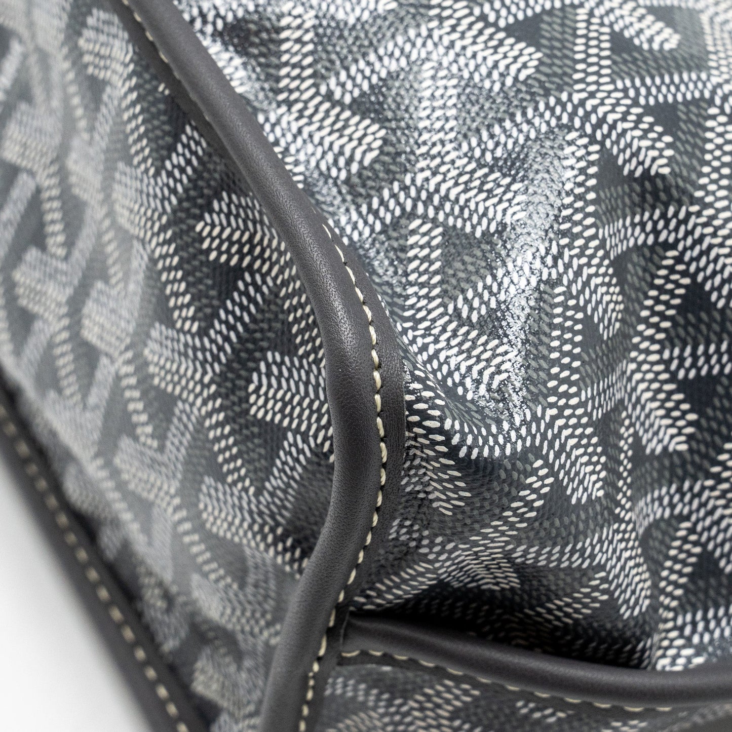 Goyard Mini Anjou Tote Bag Goyardine Canvas/Calfskin Grey SHW