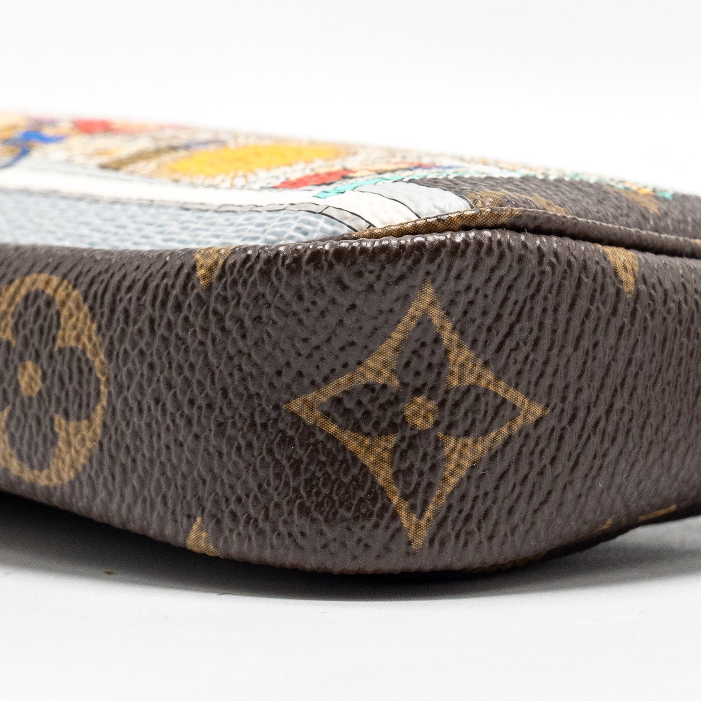 Louis Vuitton Mini Pochette Holiday Limited Print Monogram Canvas GHW