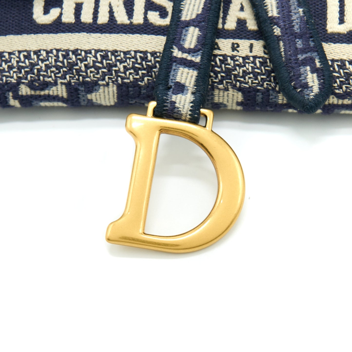 Luxury Dior Saddle Slim Pouch Blue Luxury Dior Oblique Embroidery