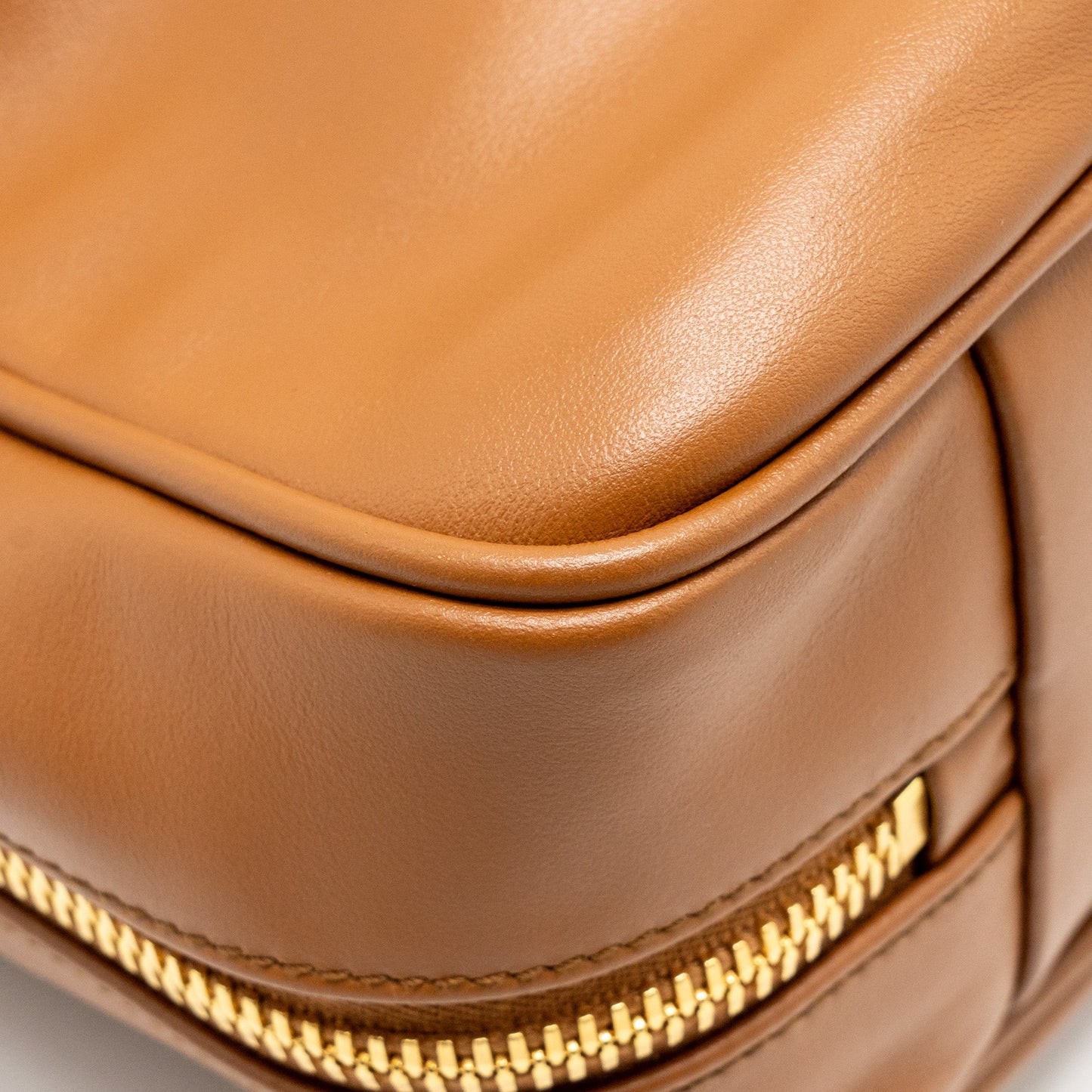 Miu Miu Large Beau Bag Calfskin Cognac GHW
